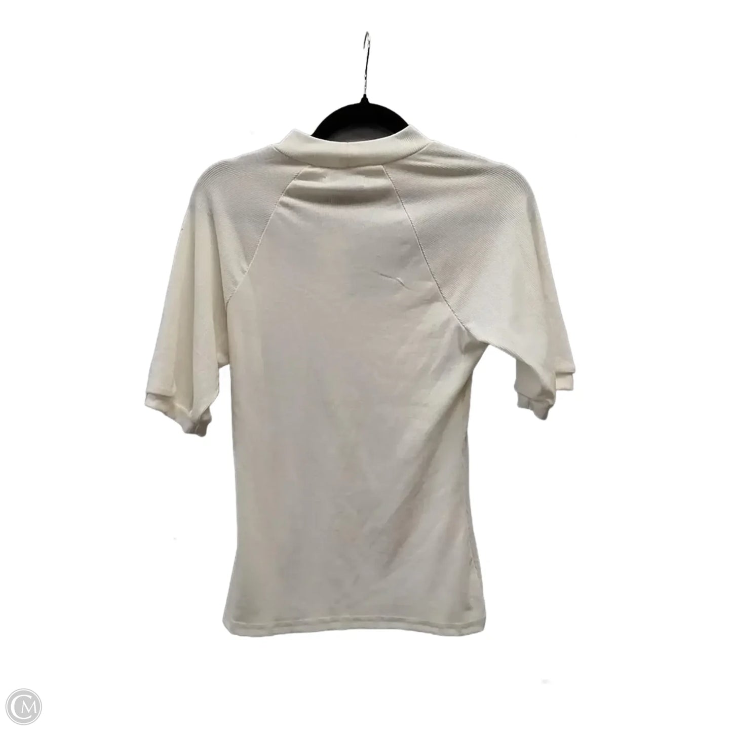 Blouse 3/4 Sleeve By Clothes Mentor In Cream, Size: S