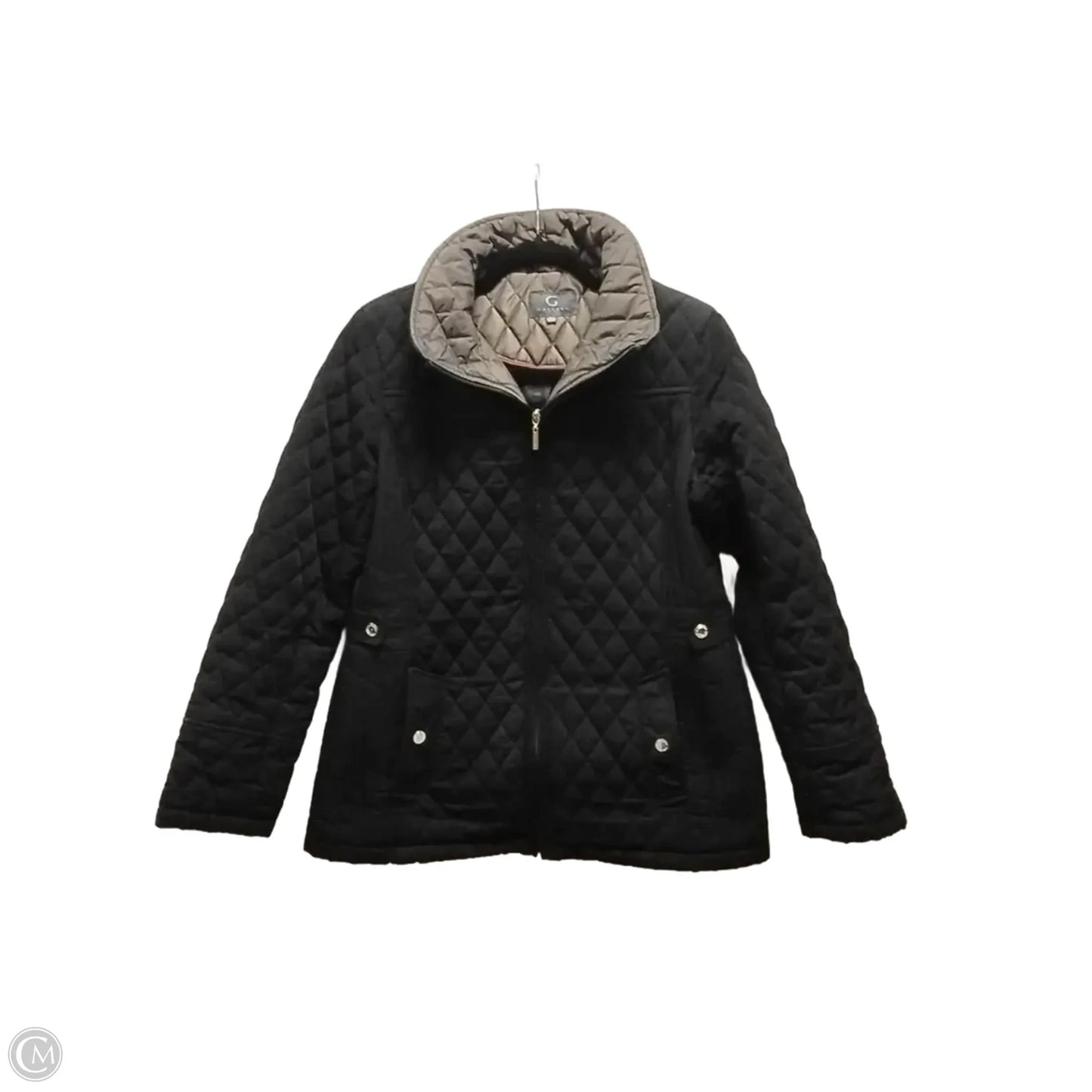 Jacket Puffer & Quilted By Gallery In Black, Size: L