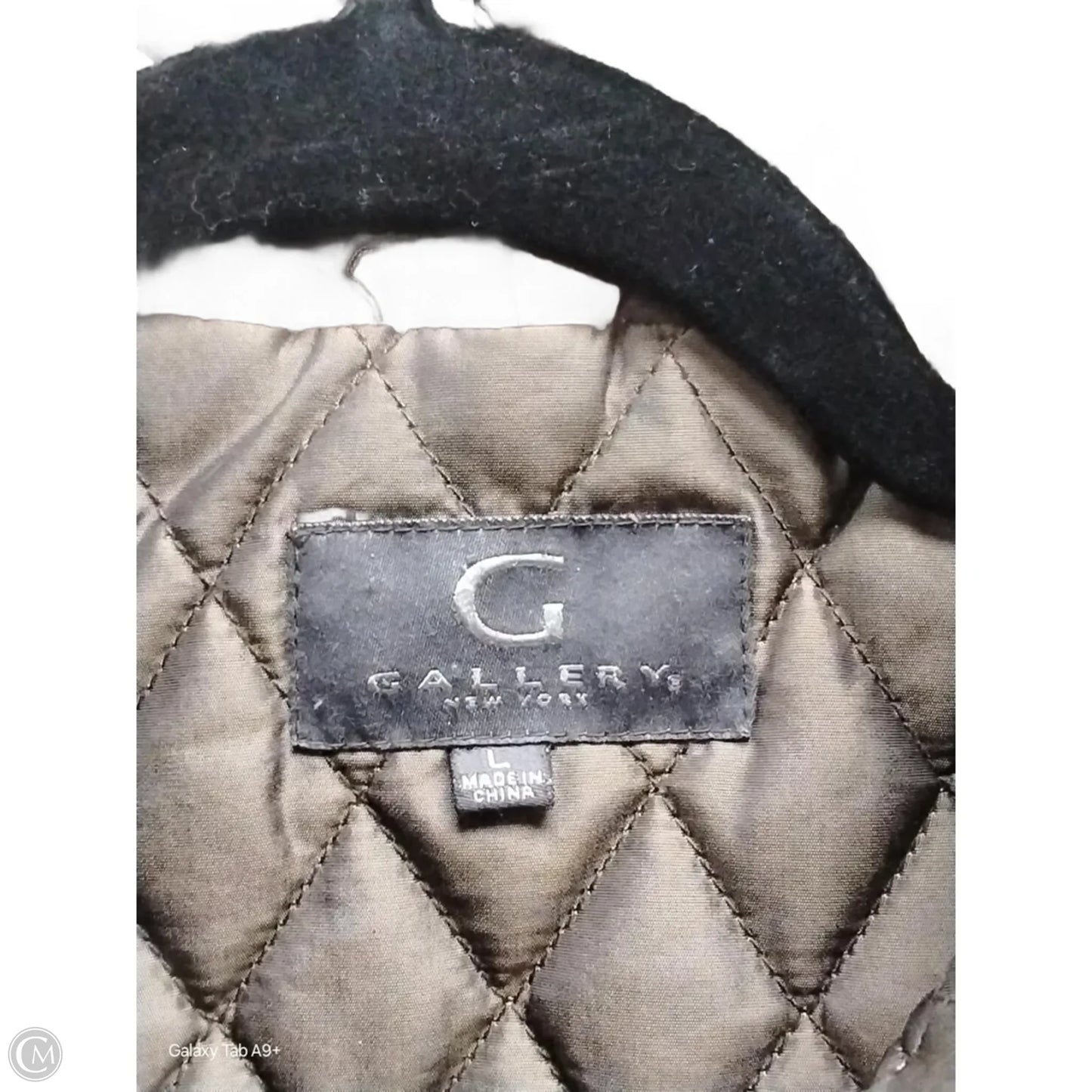 Jacket Puffer & Quilted By Gallery In Black, Size: L