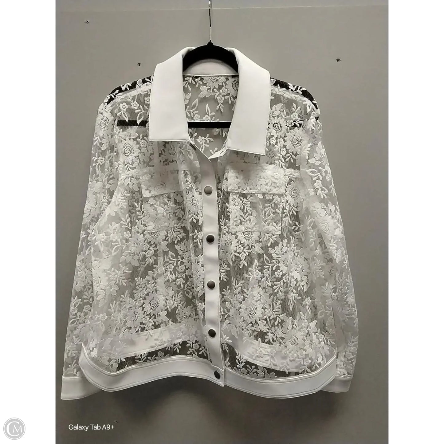Jacket Other By Clothes Mentor In White, Size: Xl
