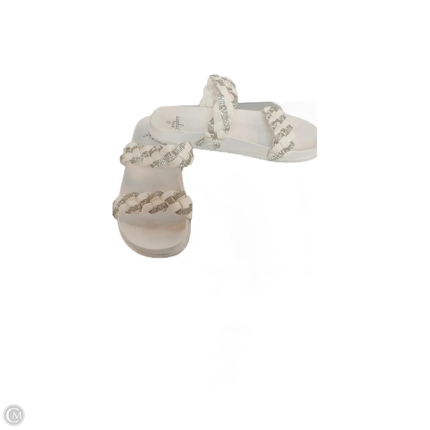 Sandals Flats By Clothes Mentor In White, Size: 10