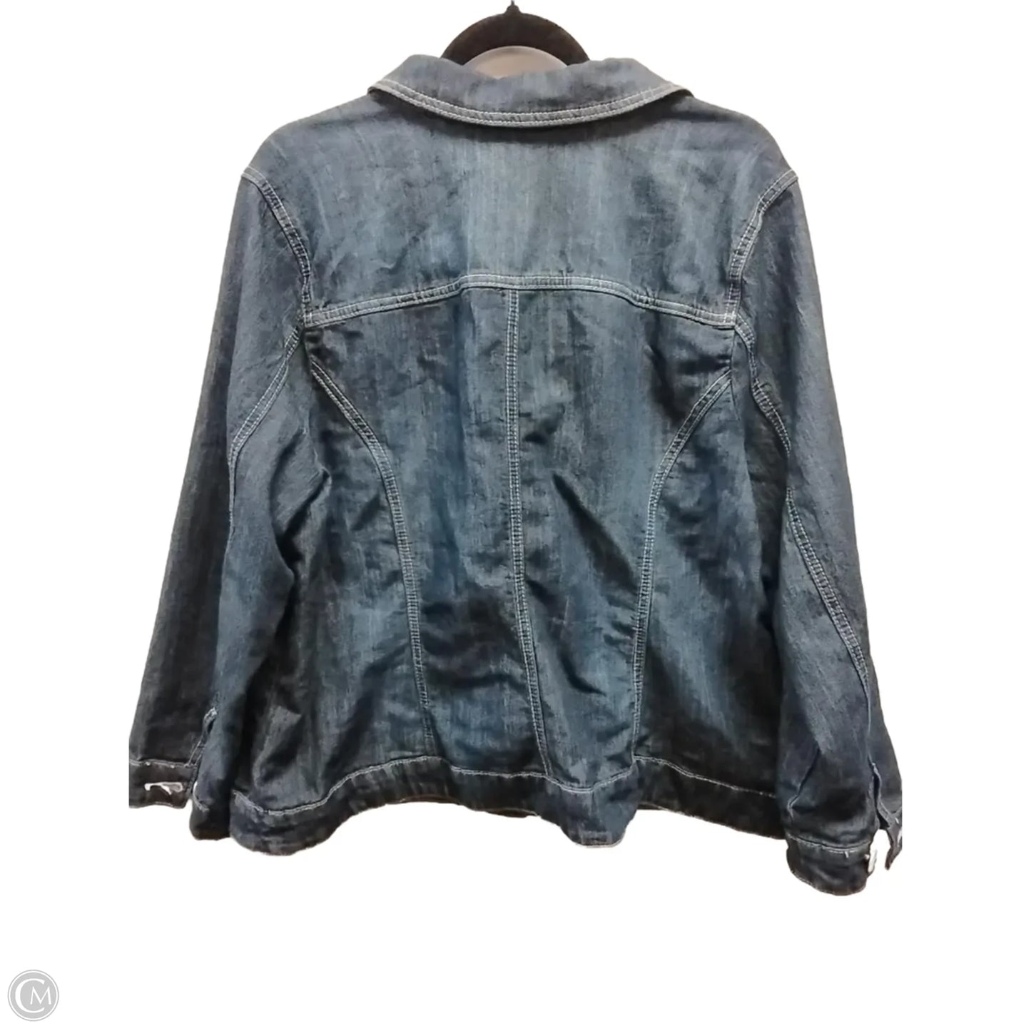 Jacket Denim By Cj Banks In Blue, Size: 2x