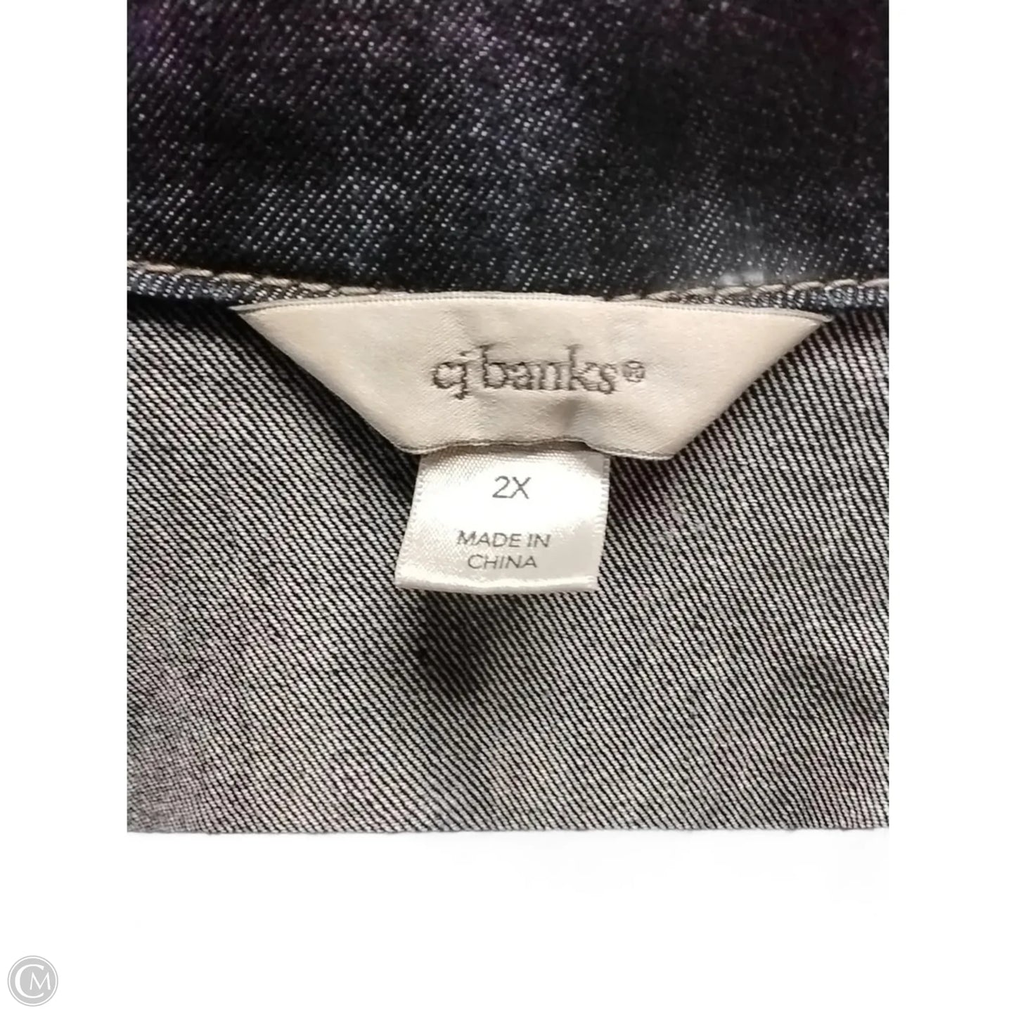 Jacket Denim By Cj Banks In Blue, Size: 2x