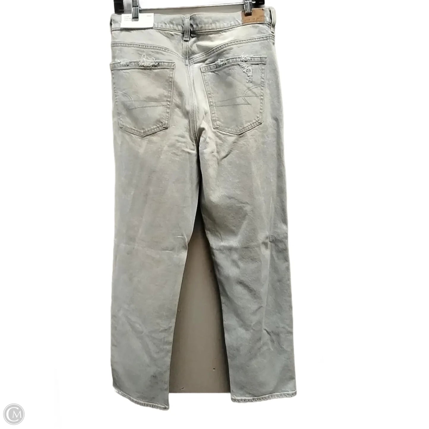 Jeans Straight By American Eagle In Blue Denim, Size: 10