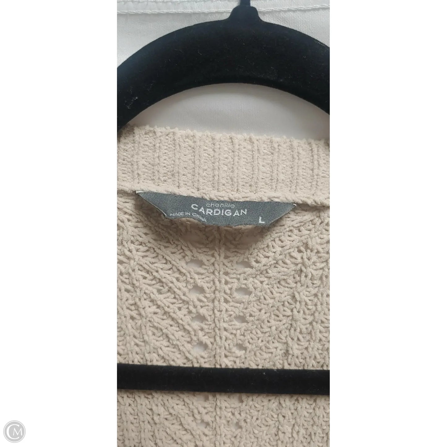 Cardigan By Clothes Mentor In Tan, Size: L