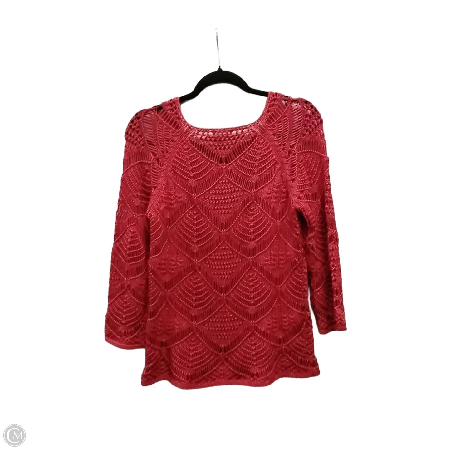 Sweater By Chicos In Red, Size: 0