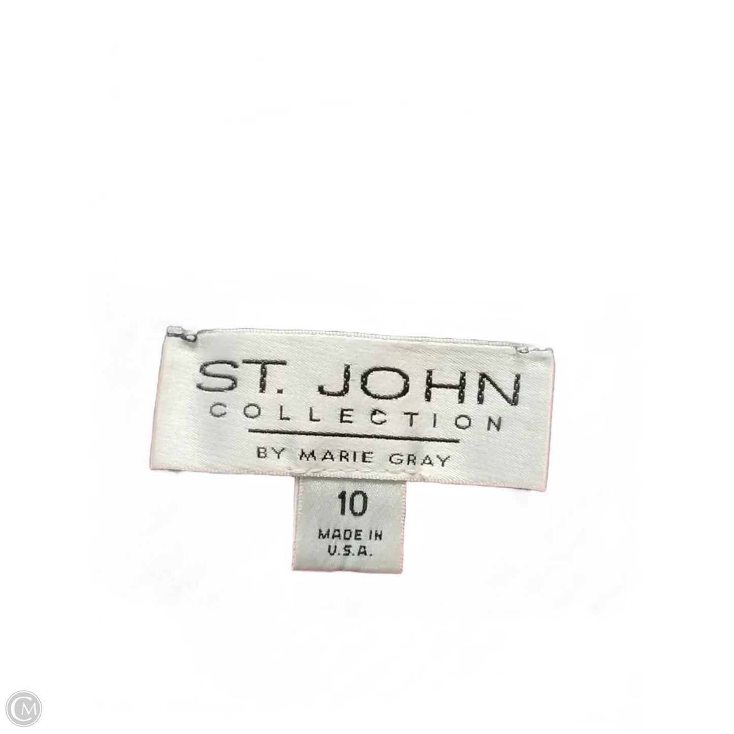 Vest Luxury Designer By St John Collection In Plaid Pattern, Size: 10