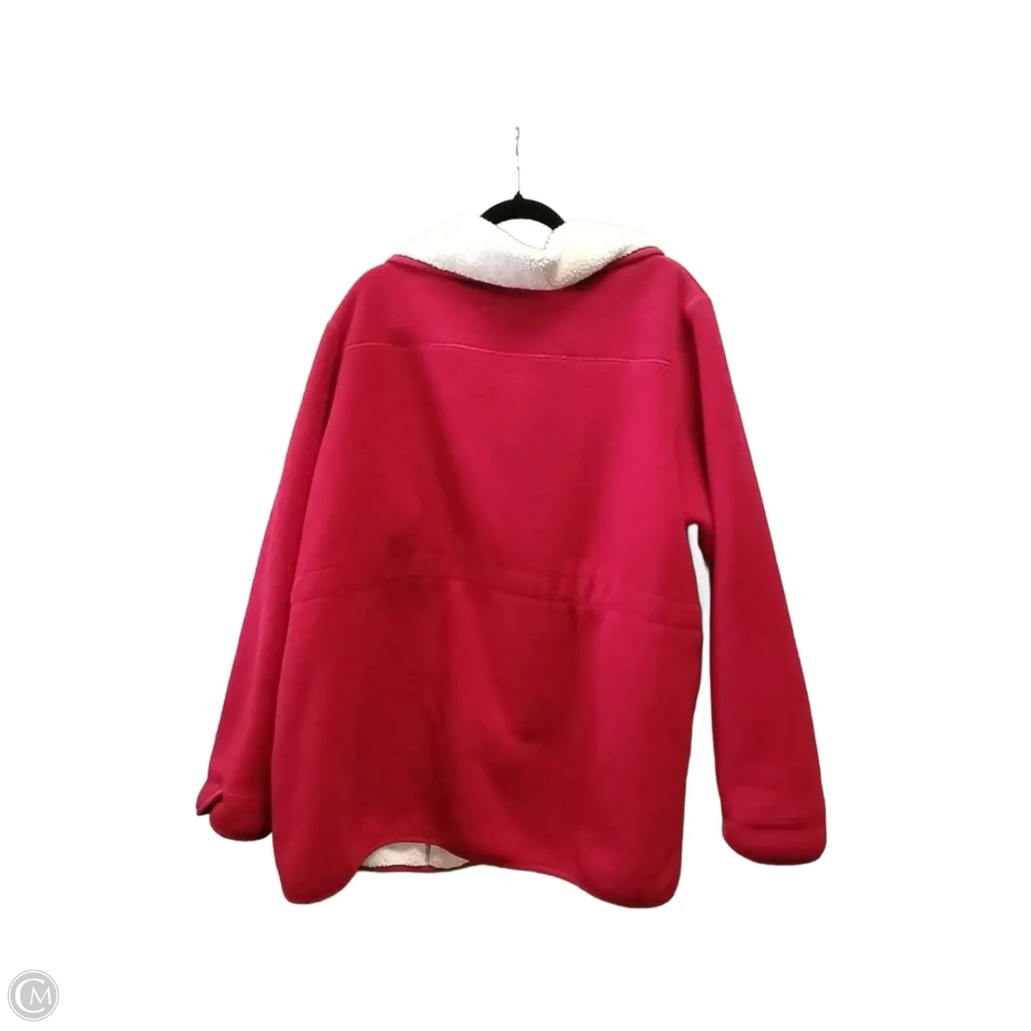 Jacket Fleece By Woman Within In Red, Size: 2x