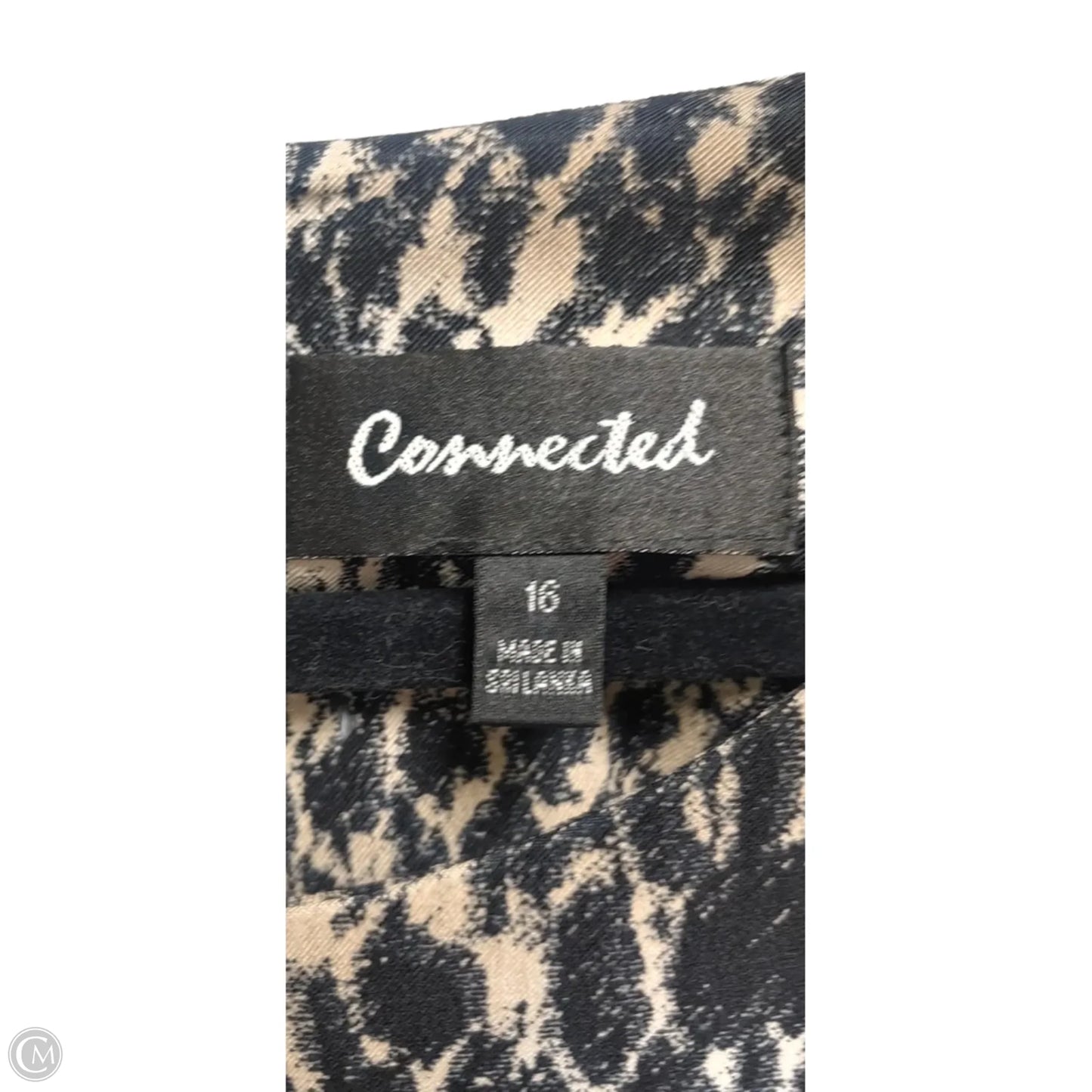 Dress Casual Midi By Connected Apparel In Animal Print, Size: 16