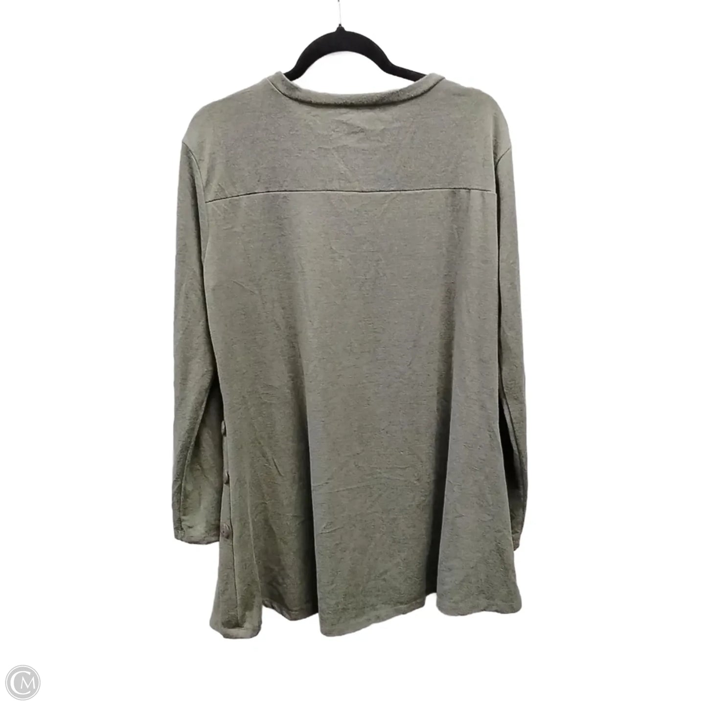 Top Long Sleeve By Clothes Mentor In Green, Size: Xl