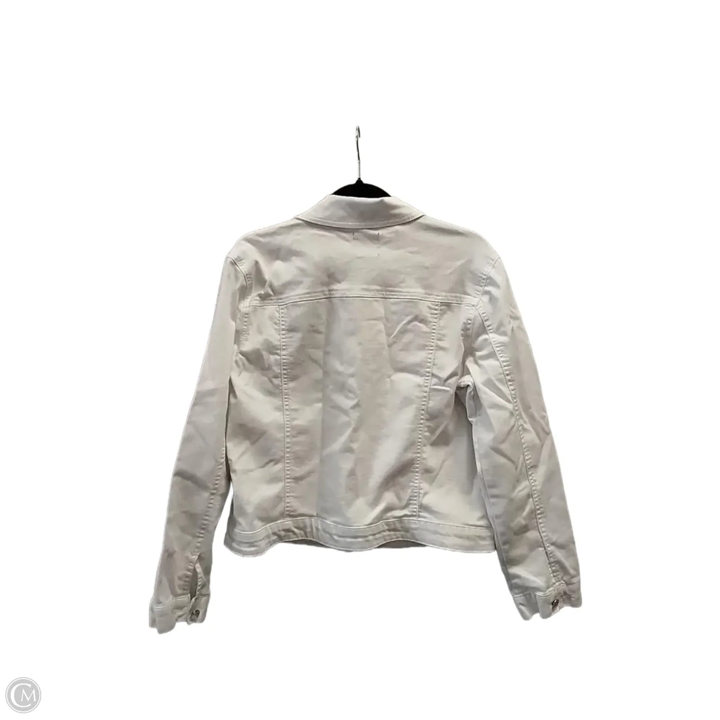 Jacket Denim By Curve Appeal In White, Size: L