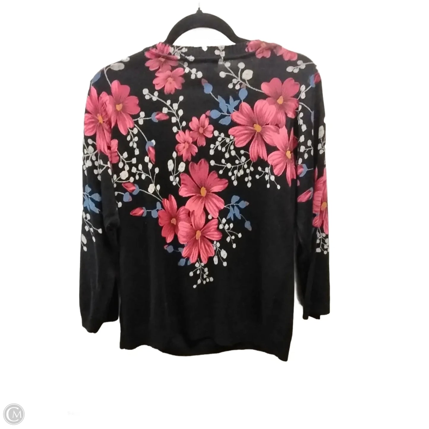 Top Long Sleeve By Cathy Daniels In Floral Print, Size: L