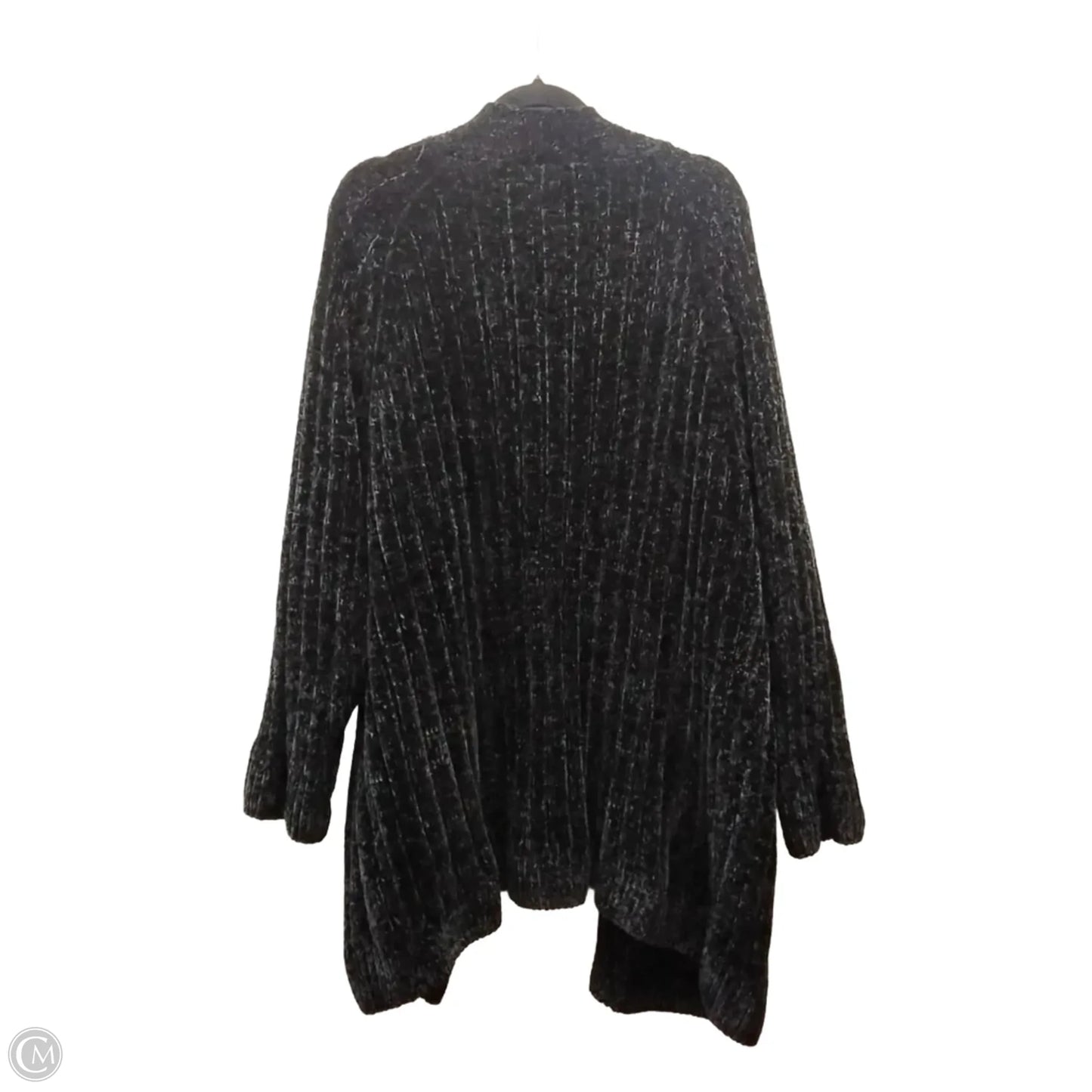 Sweater Cardigan By Woman Within In Black, Size: 3x