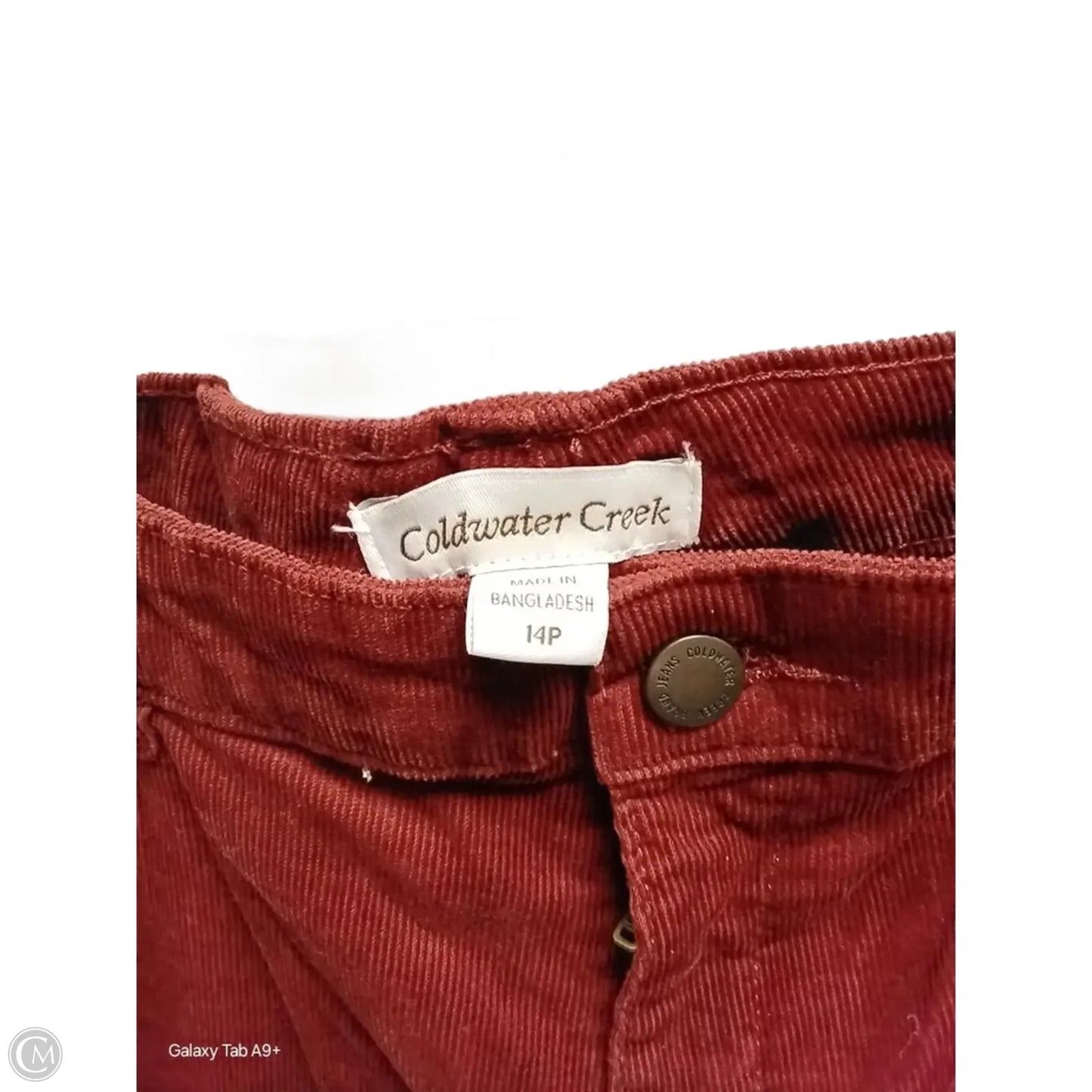 Pants Corduroy By Coldwater Creek In Brown, Size: 14