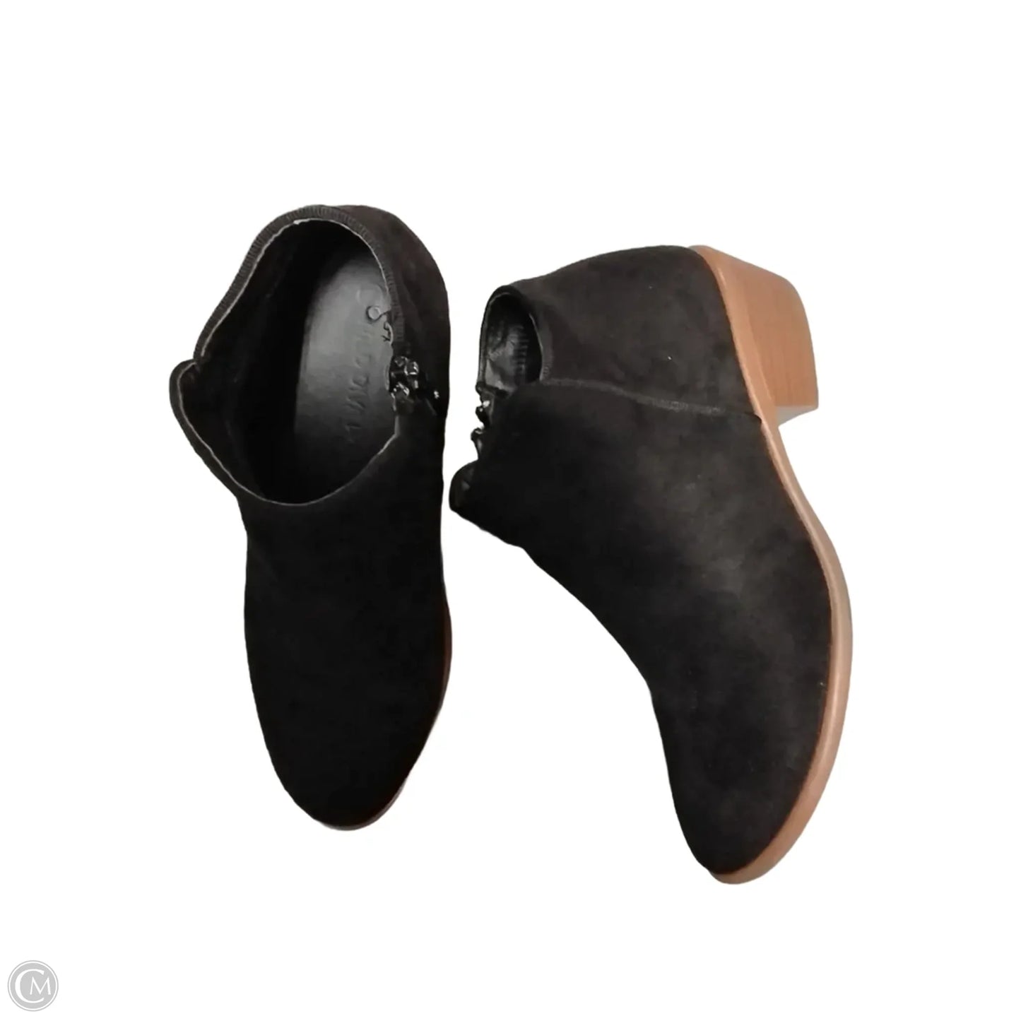 Boots Ankle Heels By Wild Diva In Black & Brown, Size: 7