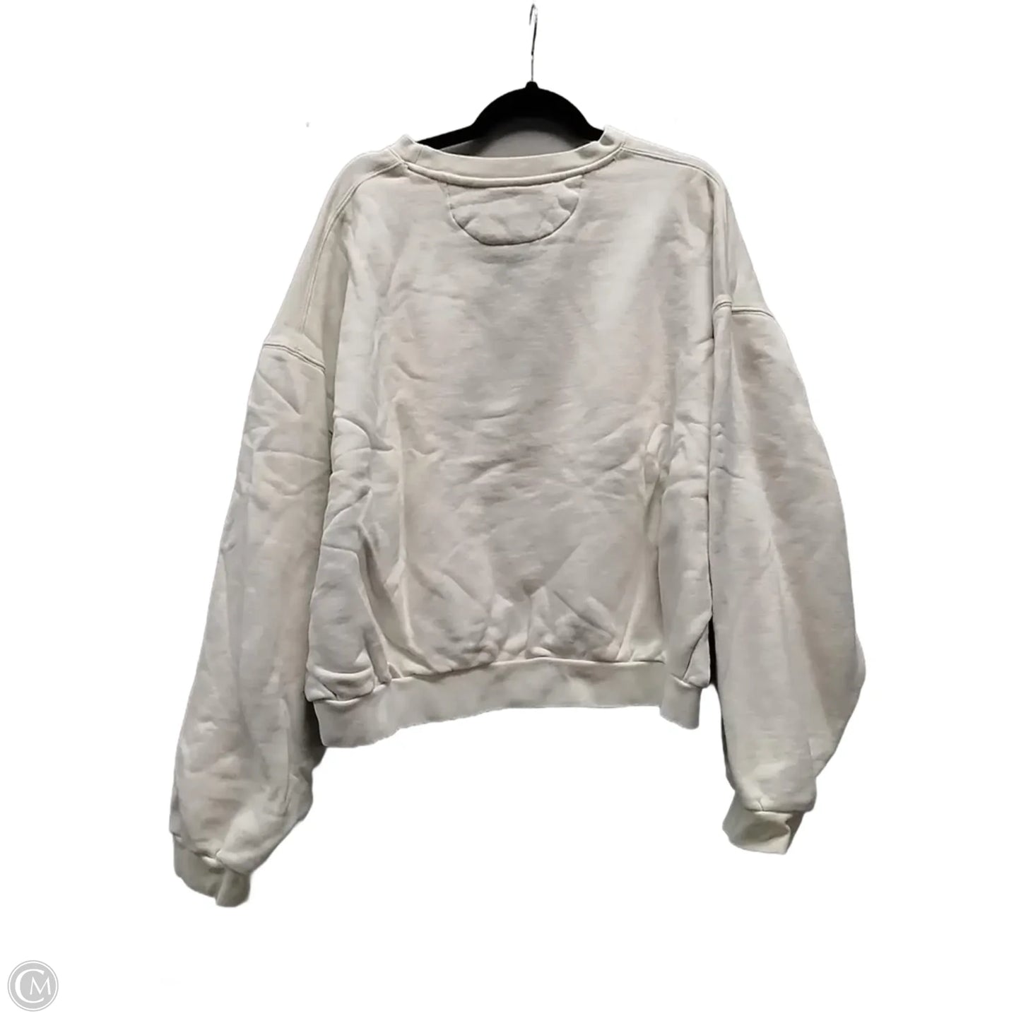 Sweatshirt Crewneck By Clothes Mentor In White, Size: Xl