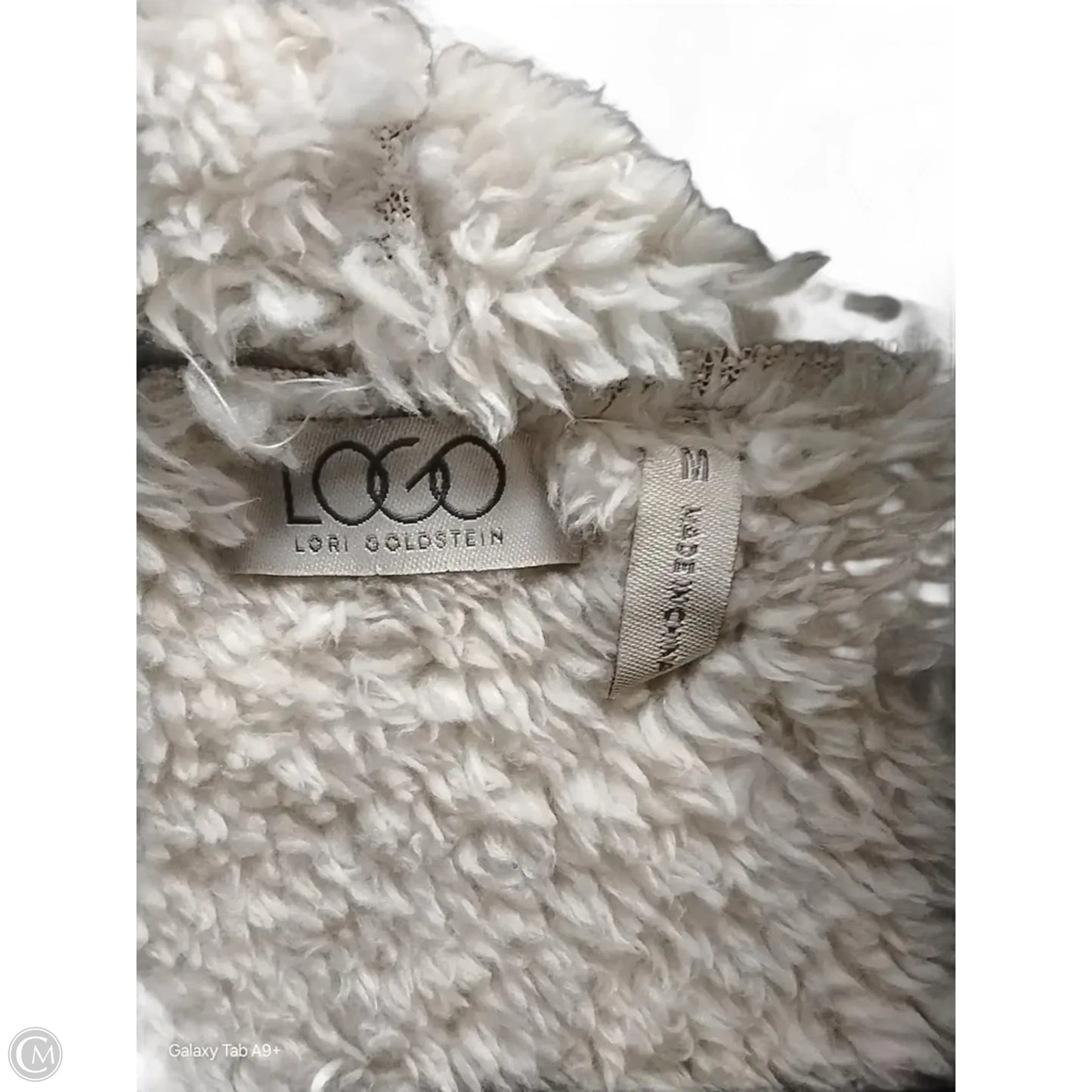 Vest Faux Fur & Sherpa By Logo In Brown & Cream, Size: M