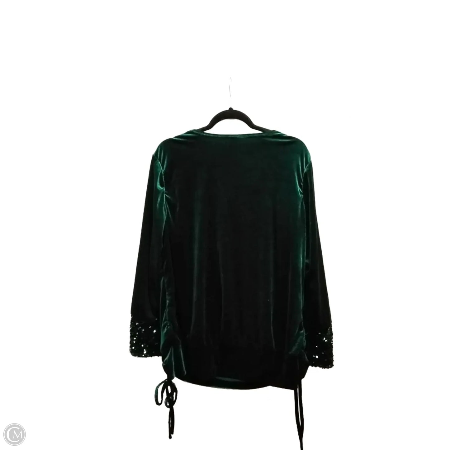 Blouse Long Sleeve By Clothes Mentor In Green, Size: Xl