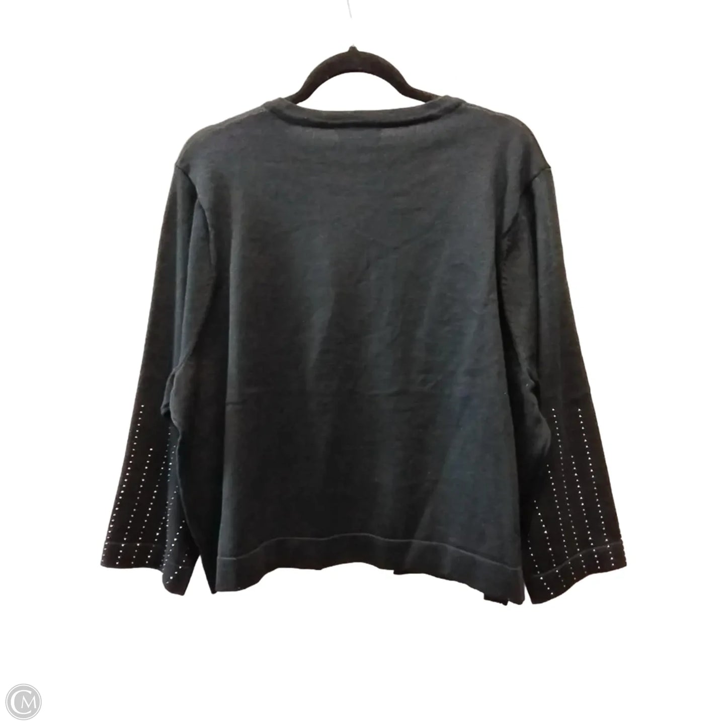 Top Long Sleeve By Nina Leonard In Black, Size: 3x