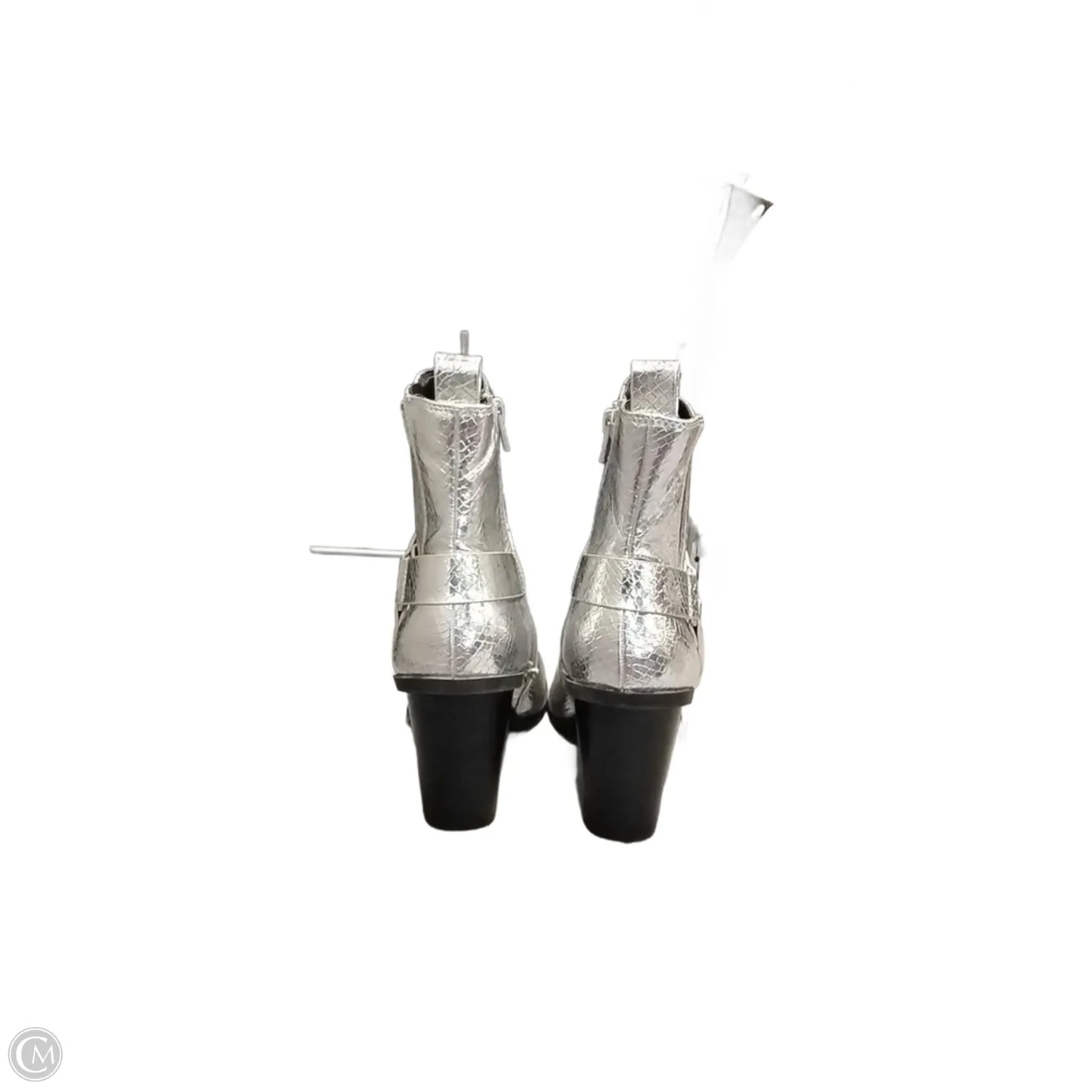 Boots Ankle Heels By Dolce Vita In Silver, Size: 7