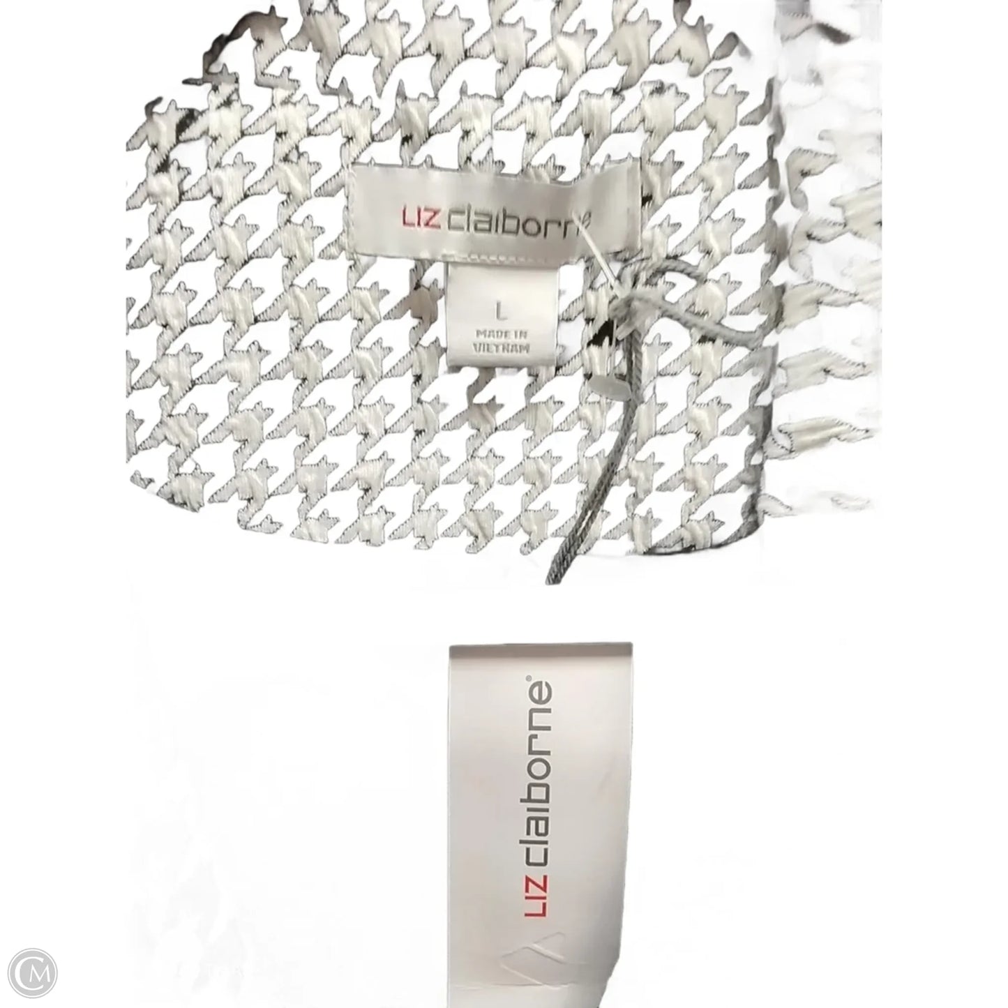 Blazer By Liz Claiborne In Black & White, Size: L