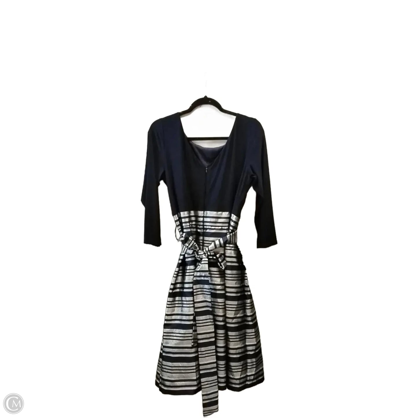 Dress Party Midi By Jessica Howard In Blue & Silver, Size: 16