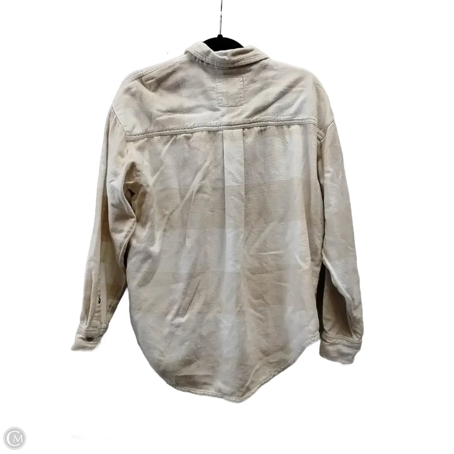 Top Long Sleeve By Aerie In Plaid Pattern, Size: Xxs