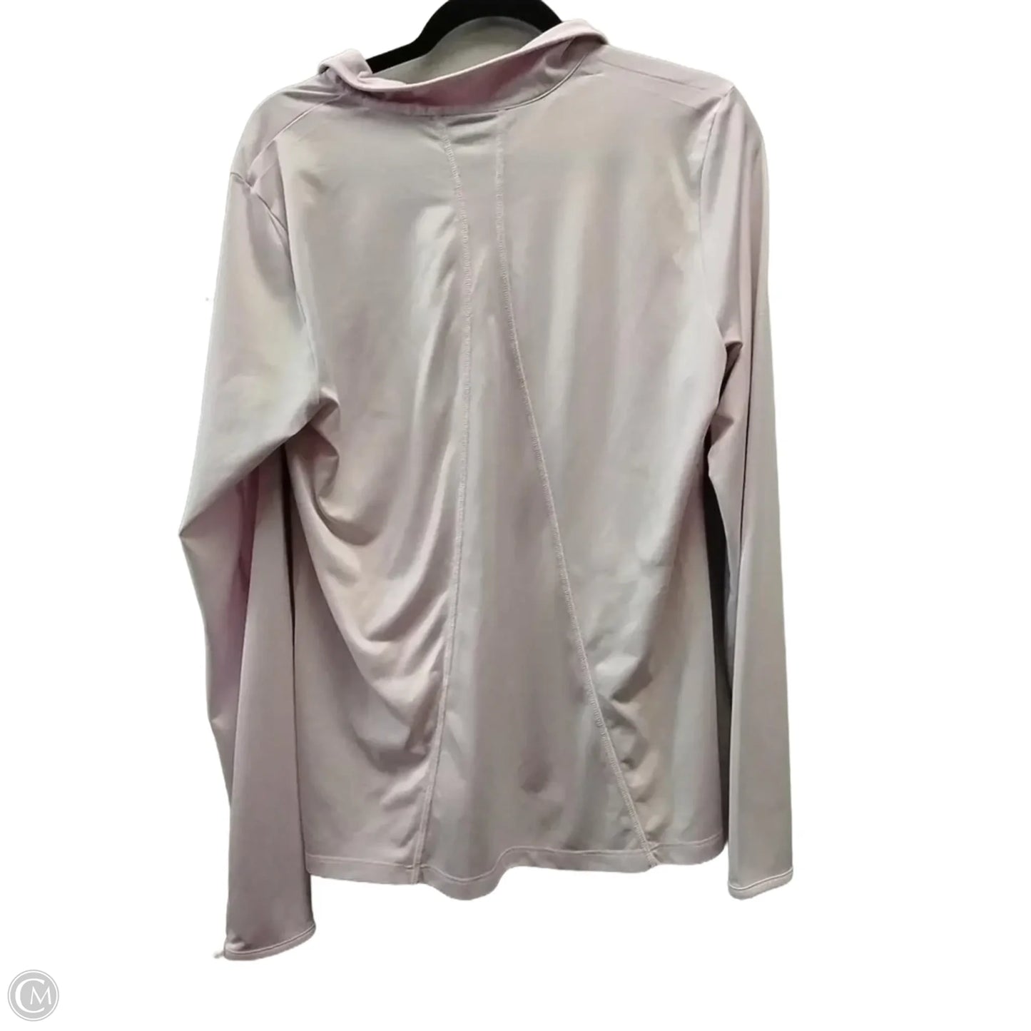 Athletic Top Long Sleeve Collar By Bcg In Pink, Size: Xl