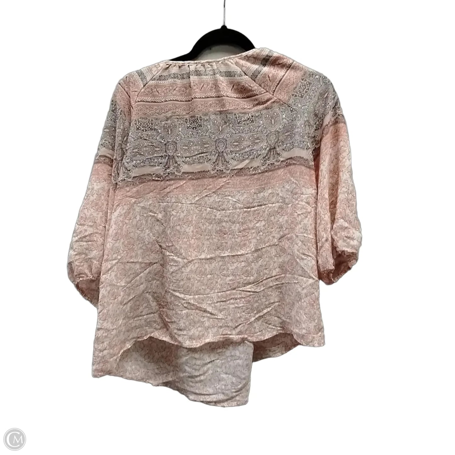 Top Long Sleeve By Solitaire In Tan, Size: Xl