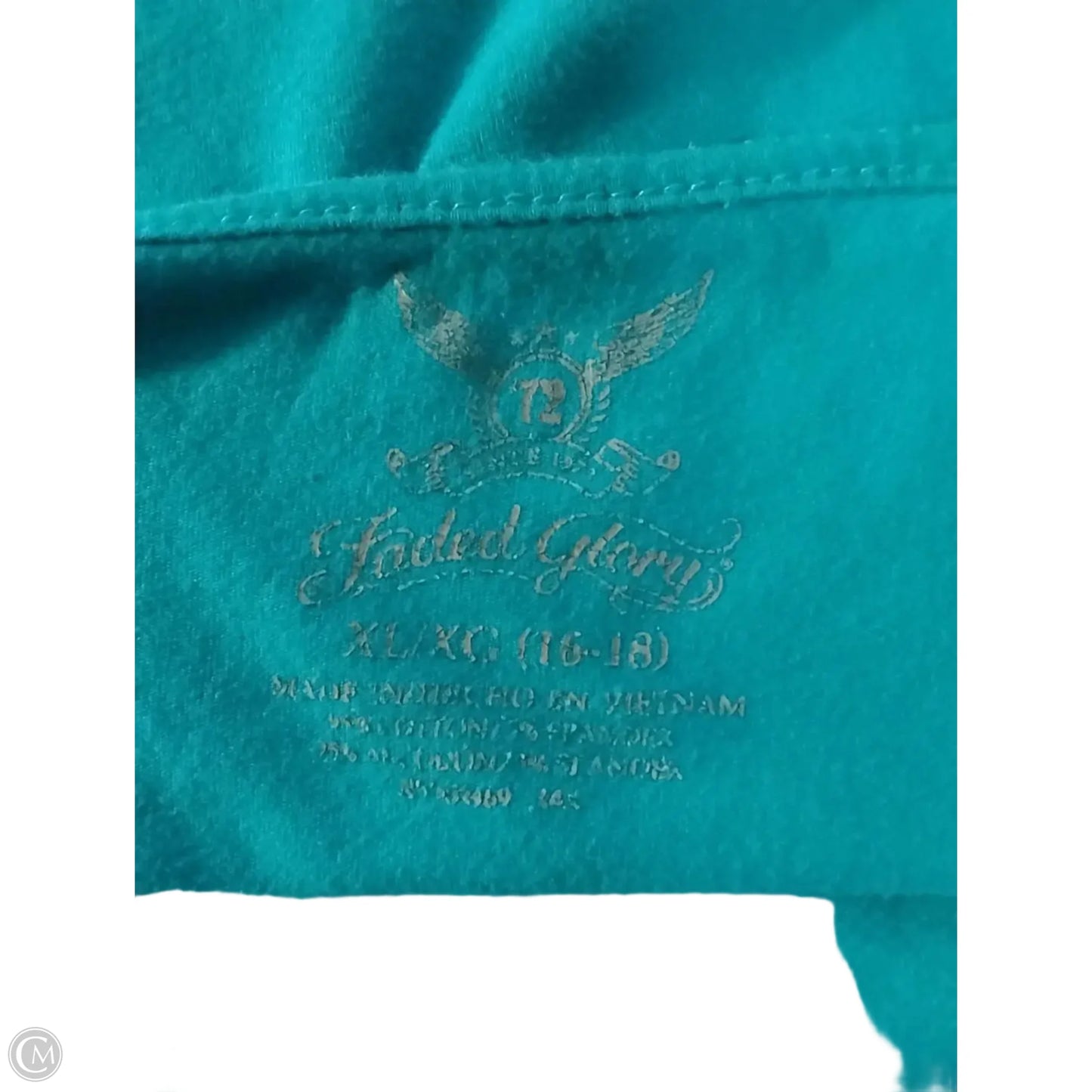 Tank Top By Faded Glory In Aqua, Size: Xl