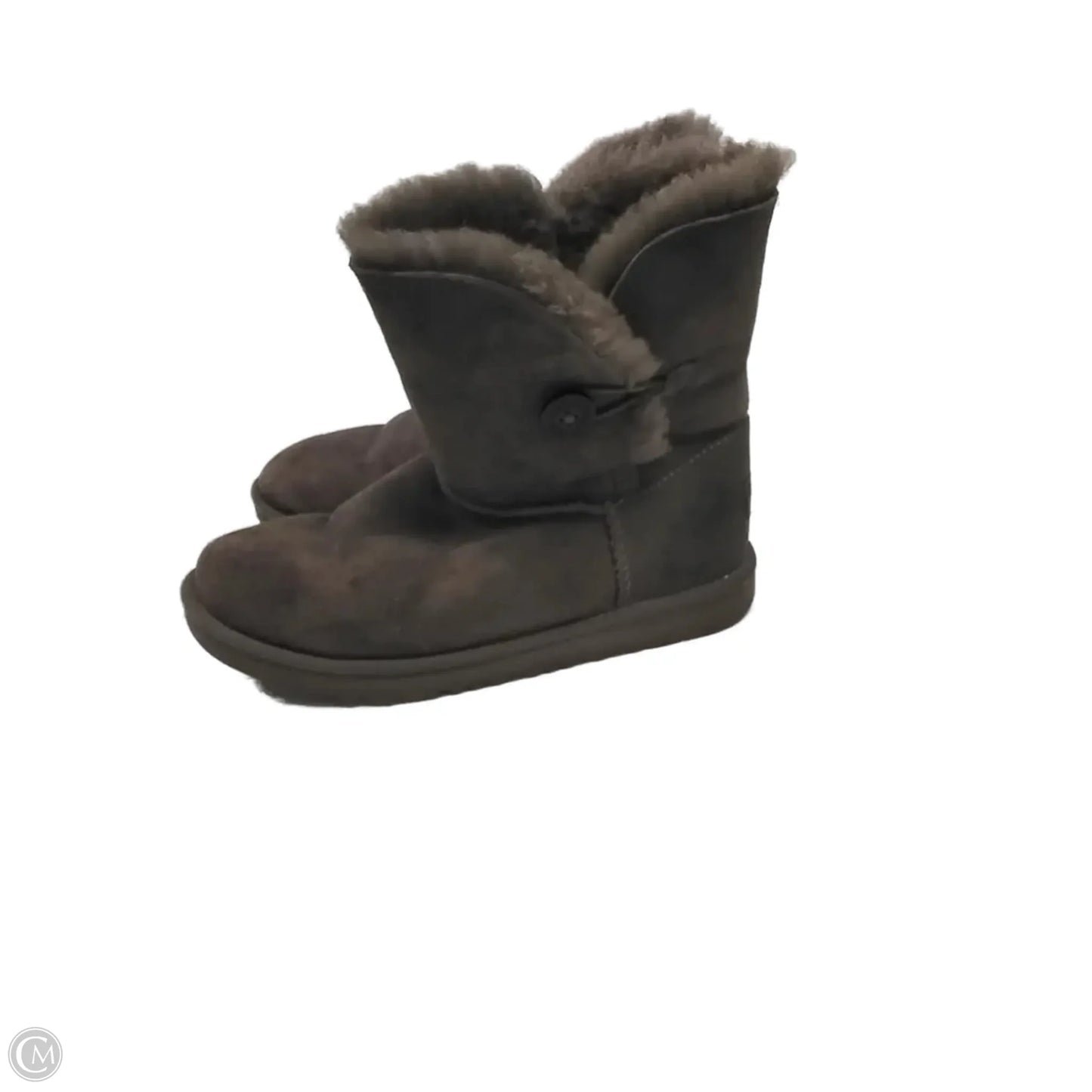 Boots Mid-calf Flats By Ugg In Grey, Size: 5