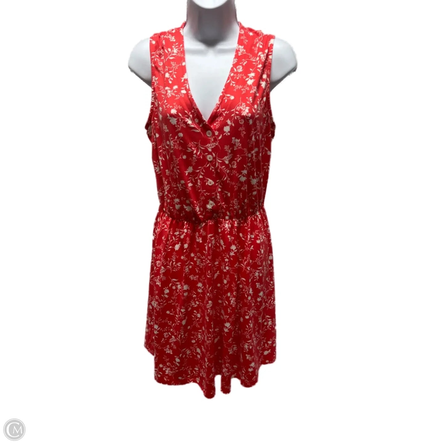 Dress Casual Midi By Clothes Mentor In Floral Print, Size: M
