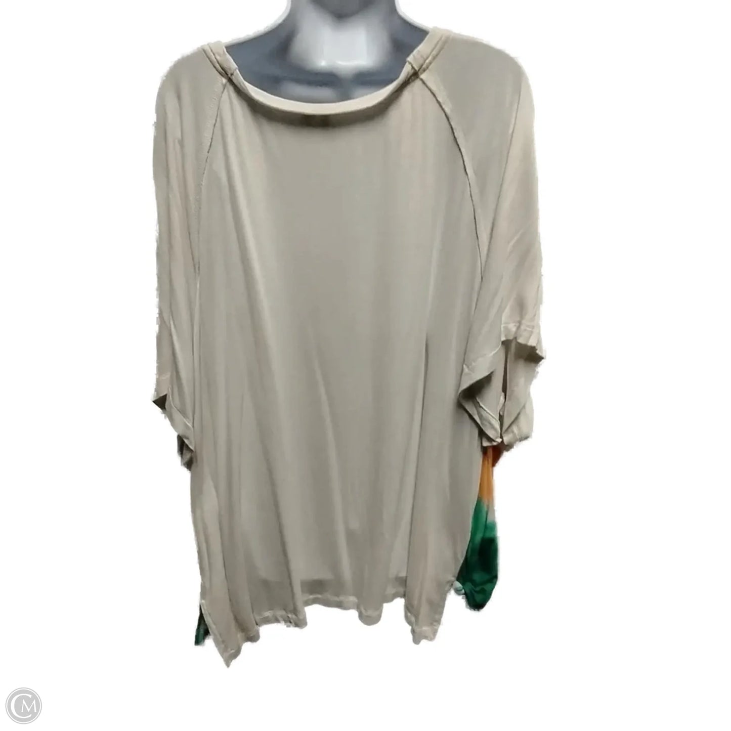 Top Short Sleeve Basic By Cato In Striped Pattern, Size: 2x