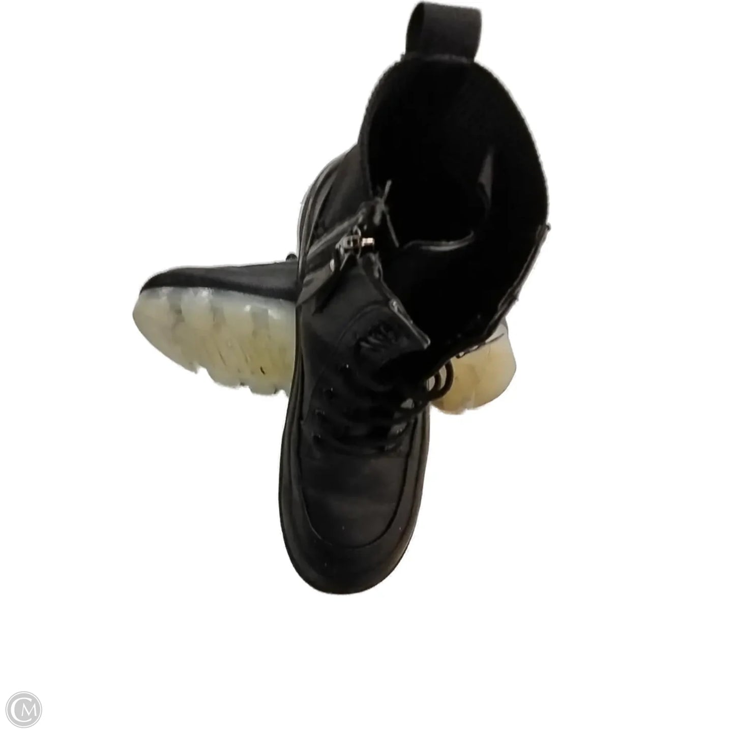 Boots Ankle Heels By Clothes Mentor In Black, Size: 7