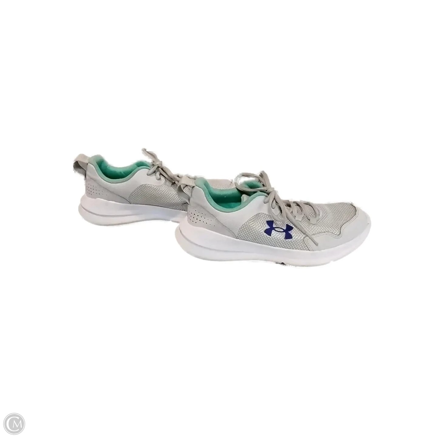 Shoes Sneakers By Under Armour In Green & White, Size: 6.5