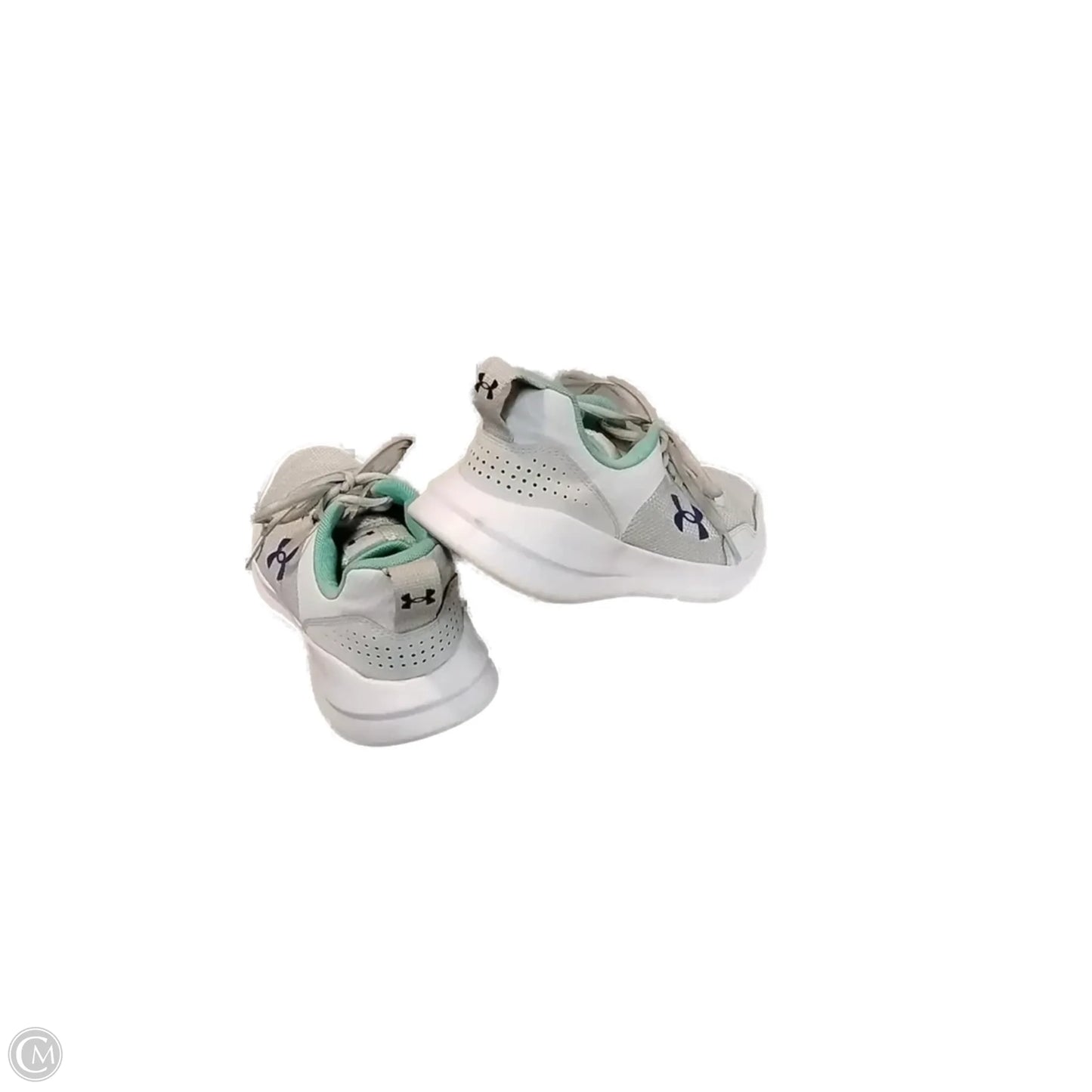 Shoes Sneakers By Under Armour In Green & White, Size: 6.5