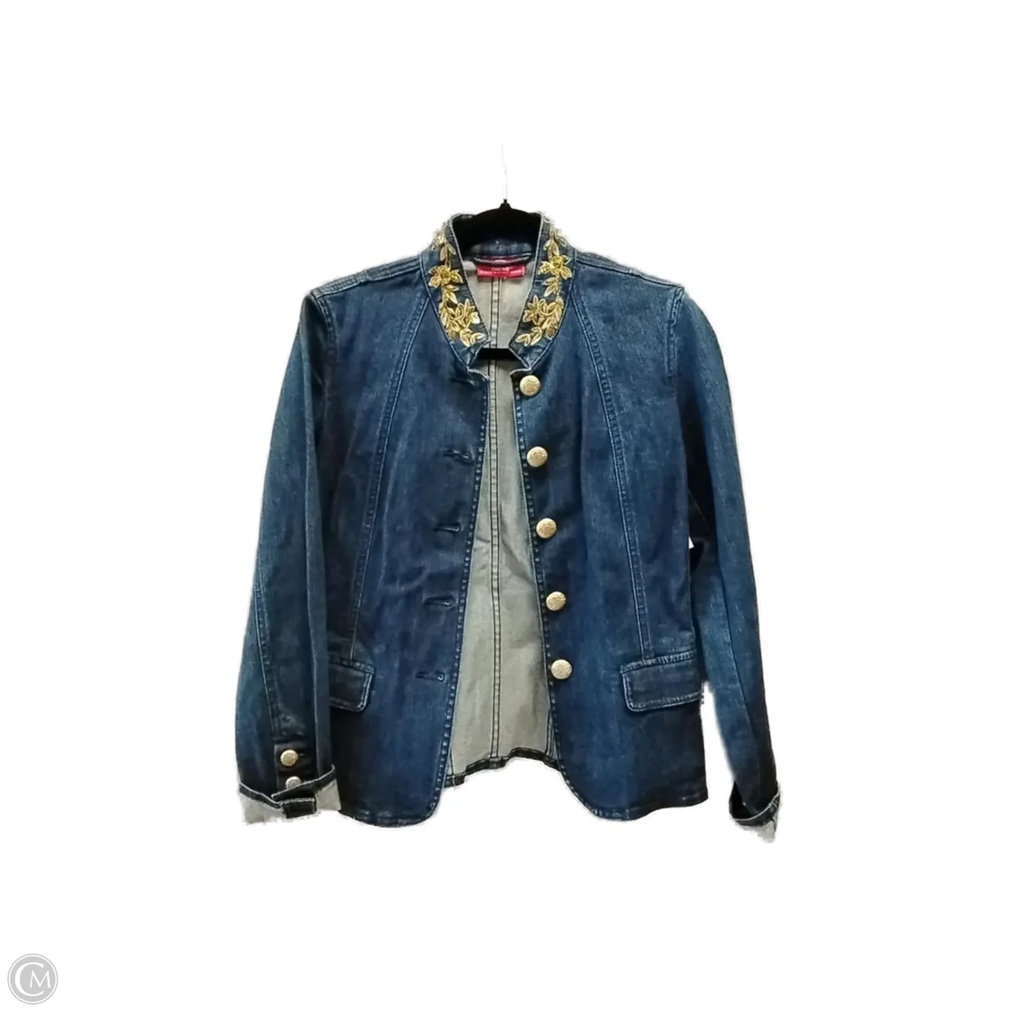 Jacket Denim By Clothes Mentor In Blue Denim, Size: S