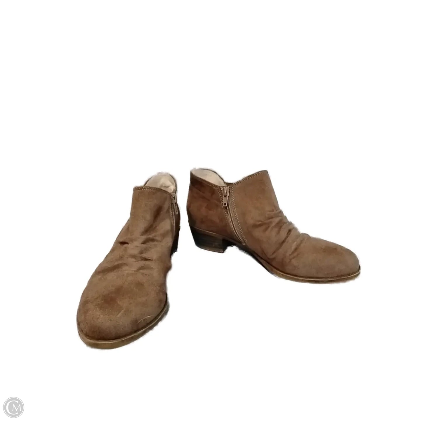 Boots Ankle Heels By Life Stride In Brown, Size: 7
