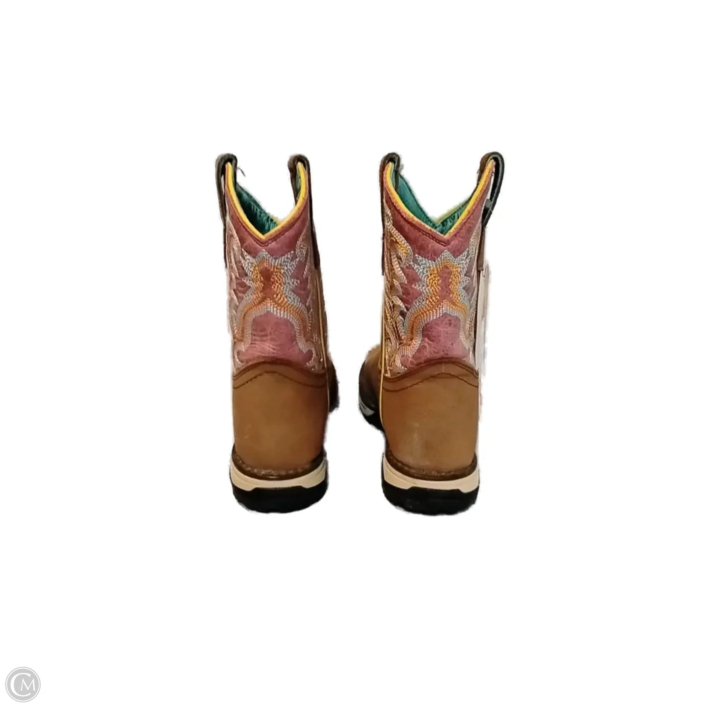 Boots Western By Corral In Purple & Tan, Size: 6.5