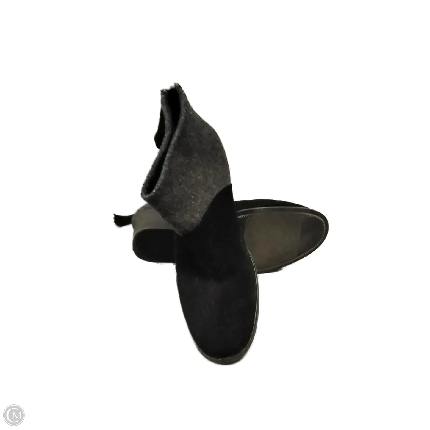 Boots Ankle Heels By Toms In Black & Grey, Size: 8