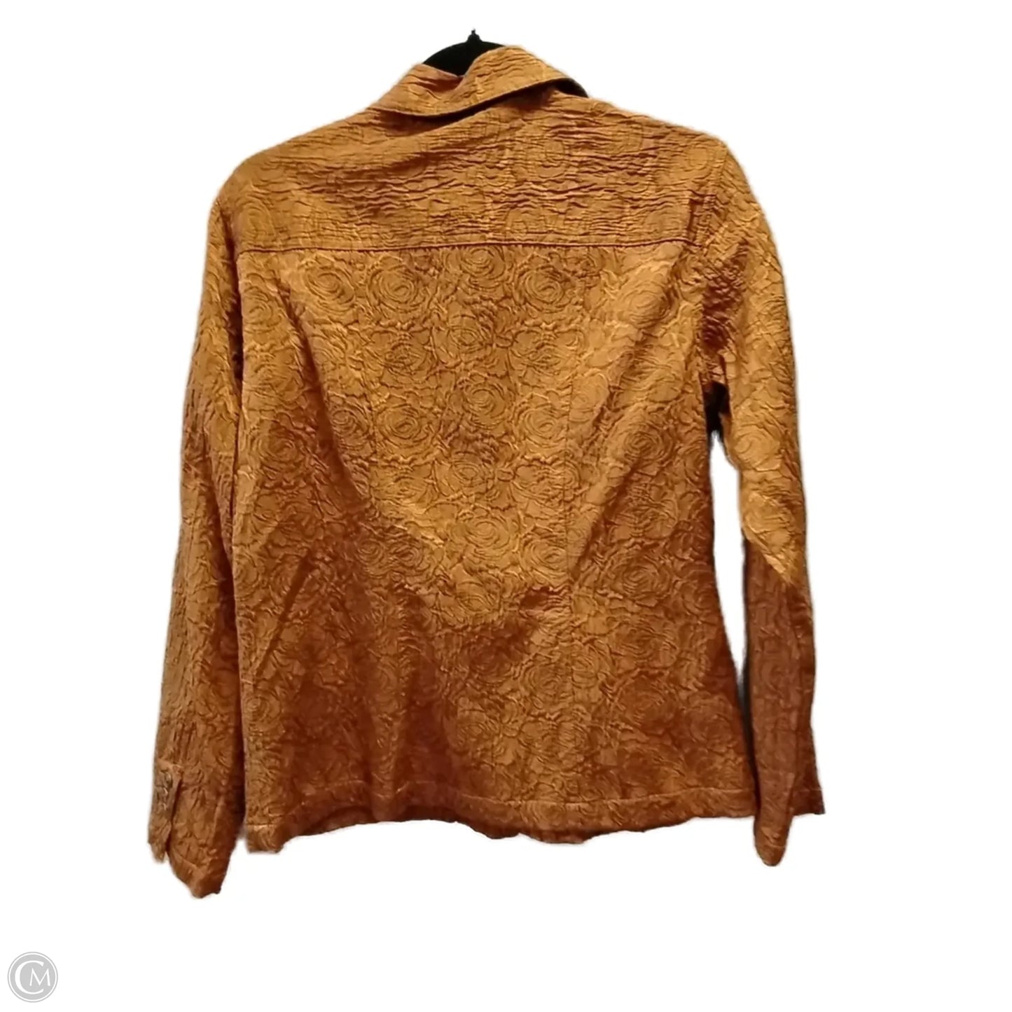 Blazer By Chicos In Copper, Size: M