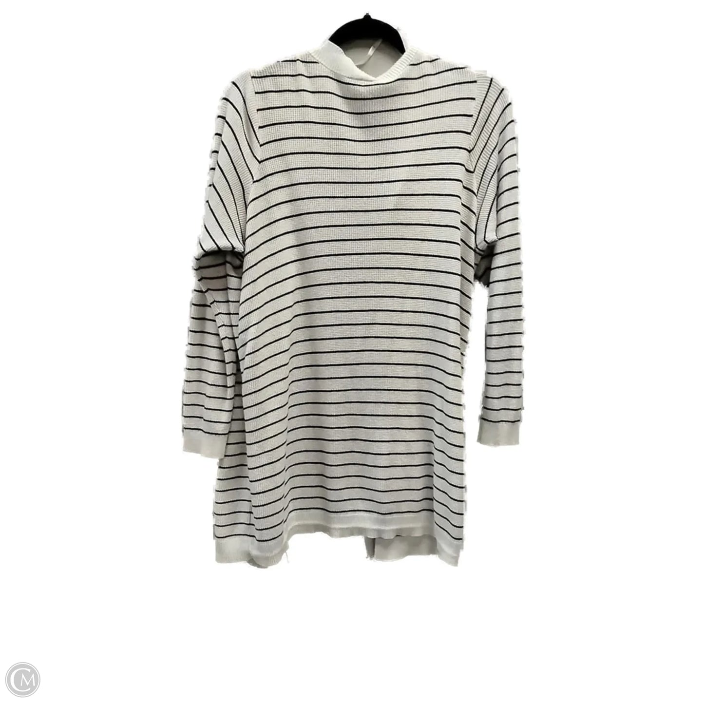 Sweater Cardigan By Torrid In Striped Pattern, Size: 1x