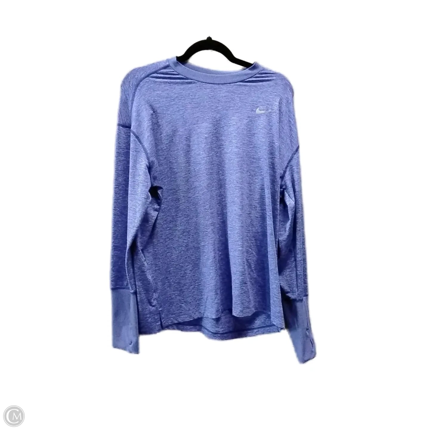 Athletic Top Long Sleeve Crewneck By Nike Apparel In Purple, Size: Xl