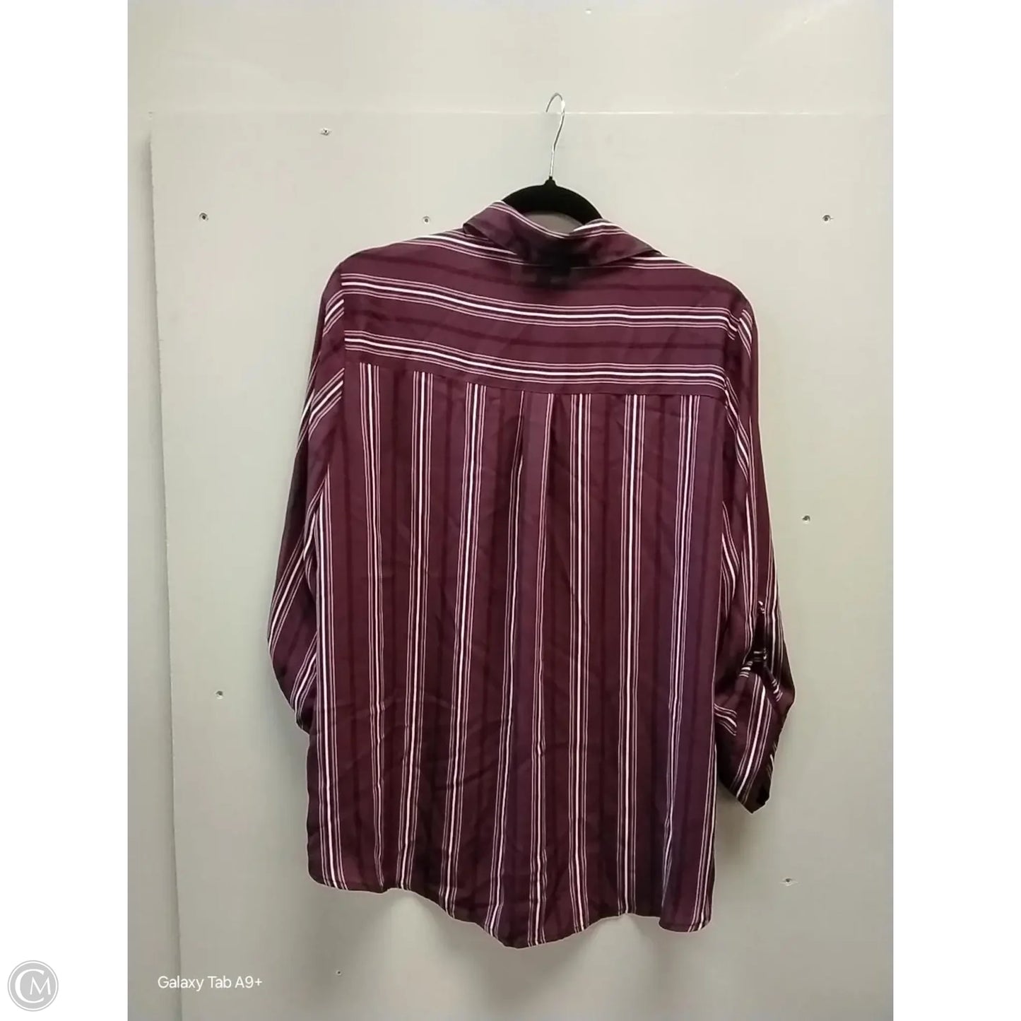 Blouse Long Sleeve By Iz Byer In Purple, Size: Xl