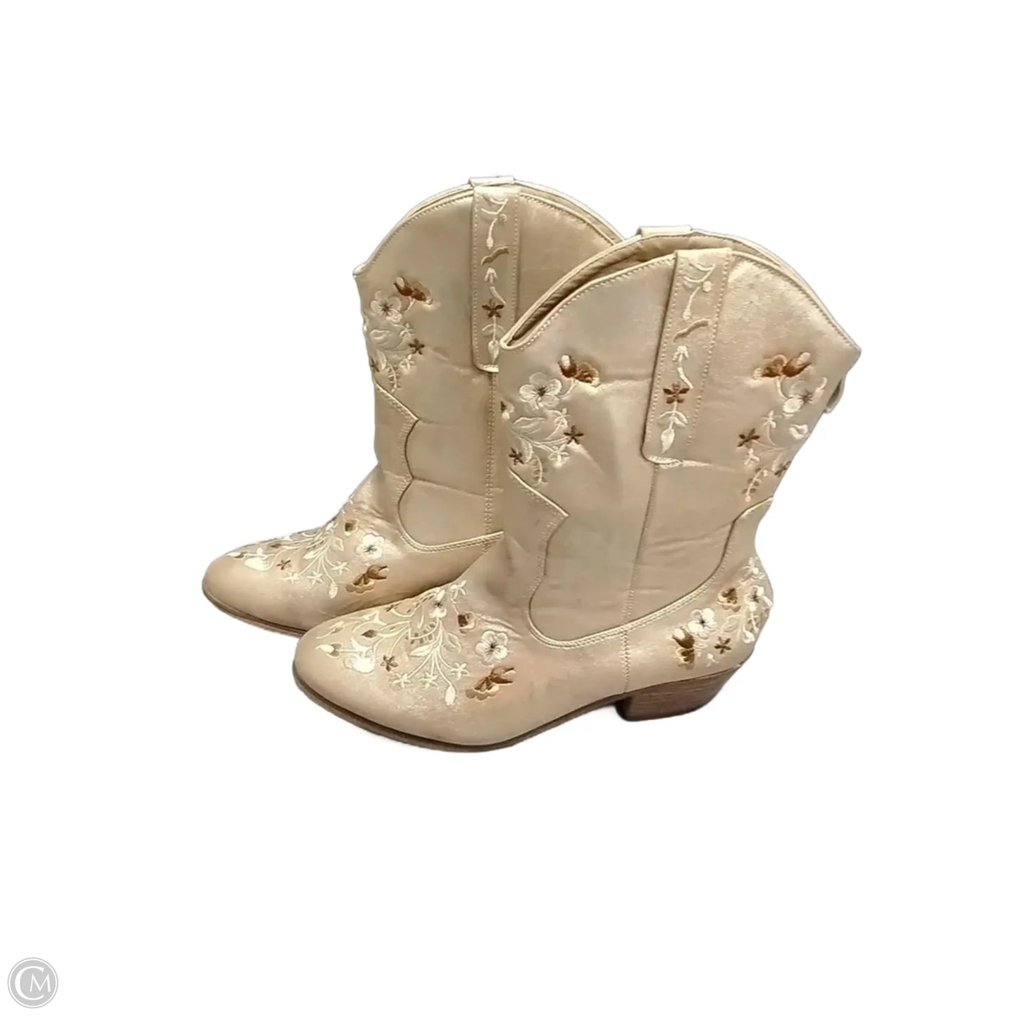 Boots Western By Clothes Mentor In Floral Print, Size: 10