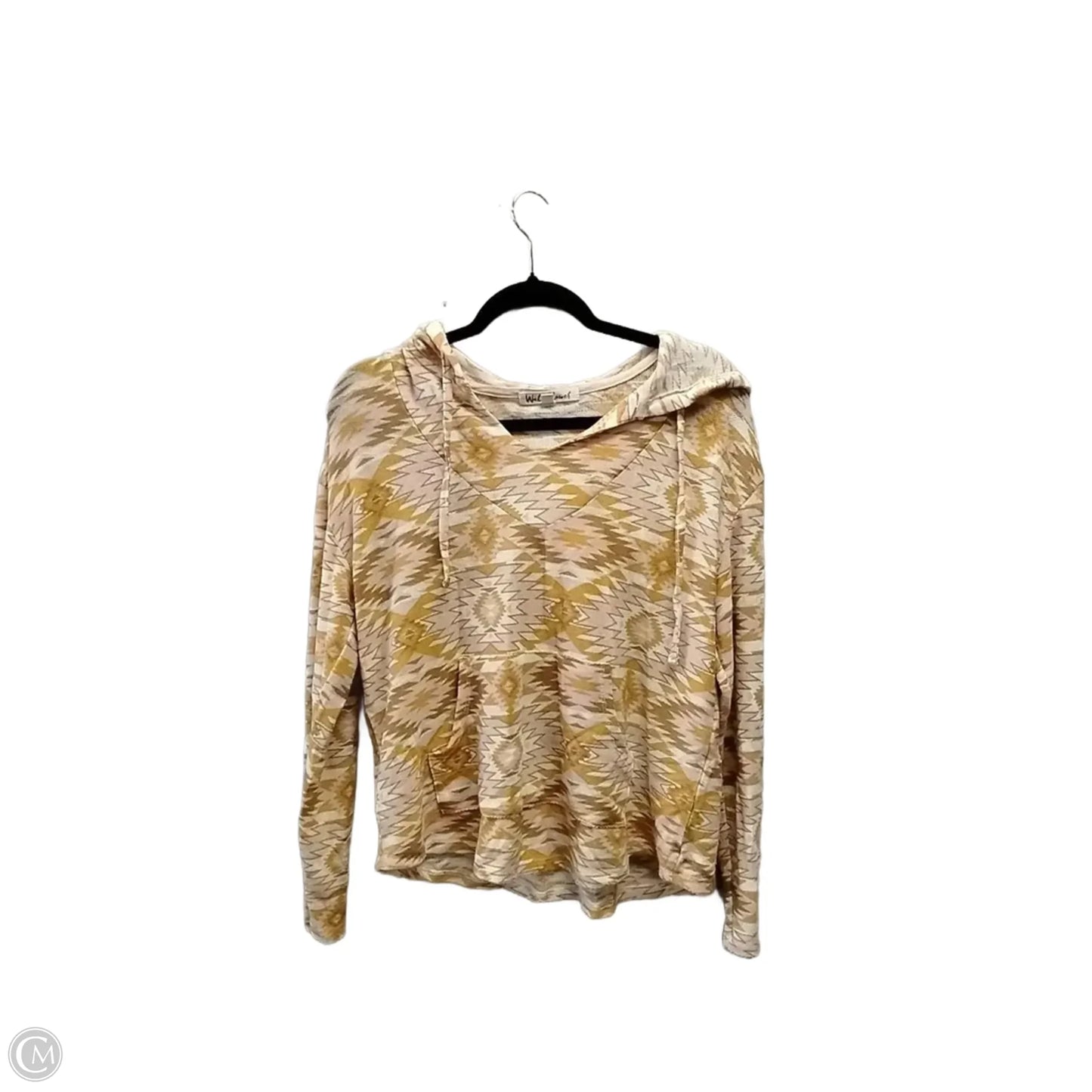Sweatshirt Hoodie By Wallflower In Orange & Yellow, Size: L