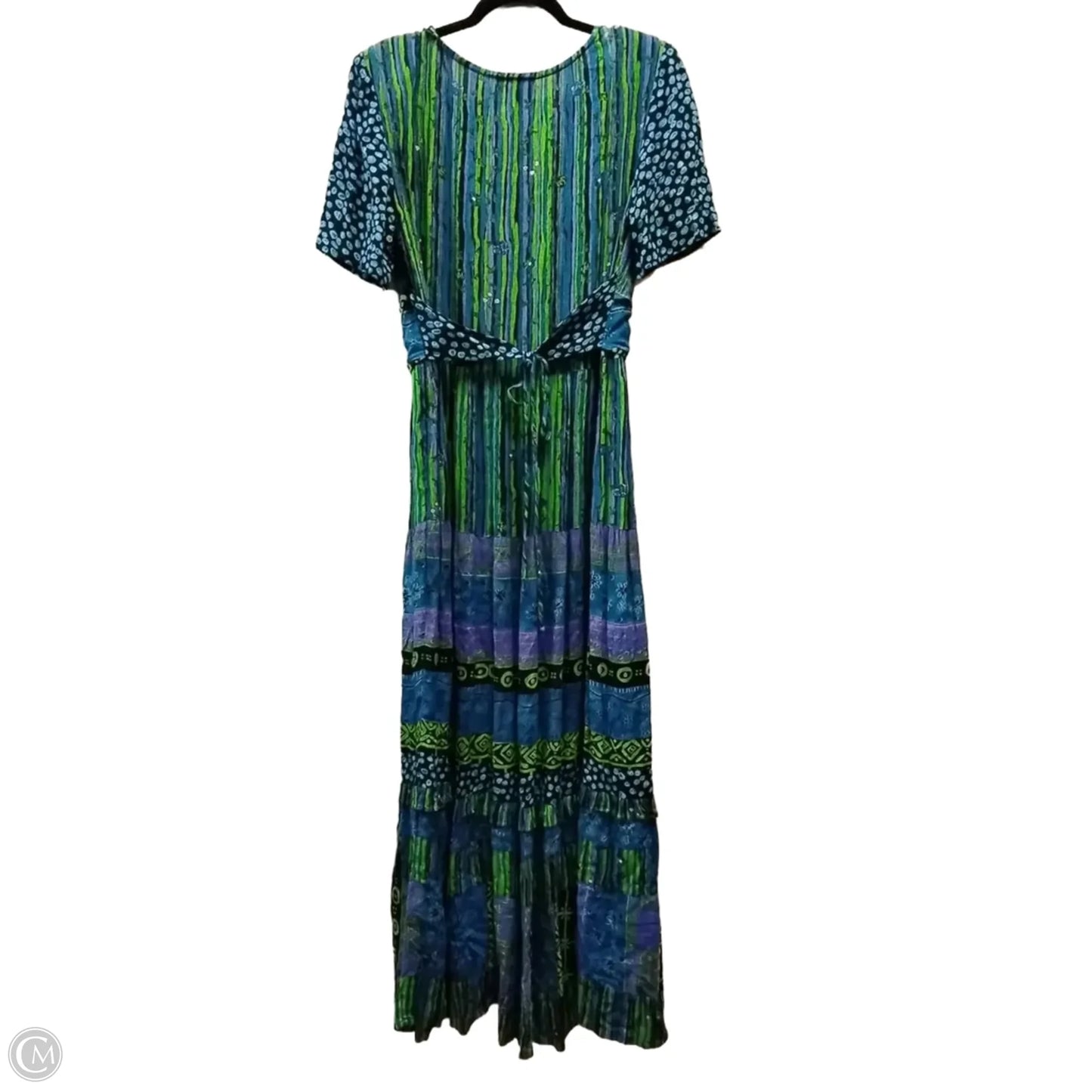 Dress Casual Maxi By Carole Little In Blue & Purple, Size: 8
