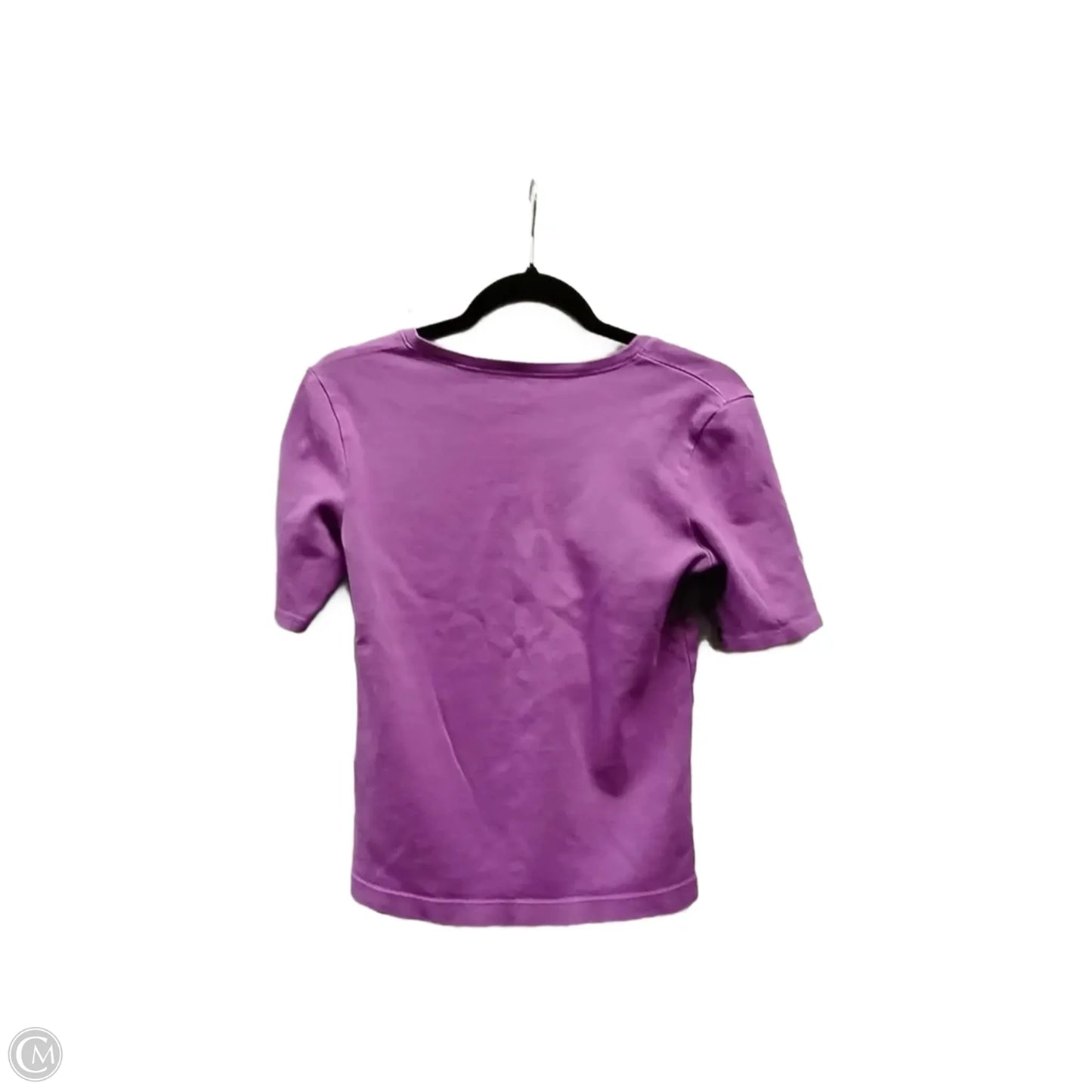Top Short Sleeve Basic By Chicos In Purple, Size: S