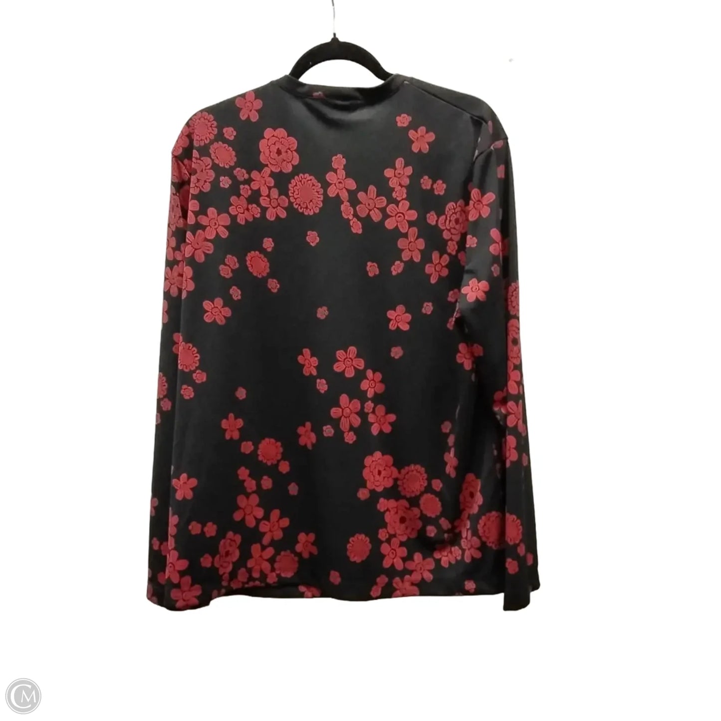 Top Long Sleeve By Outfit Jpr In Black & Red, Size: 2x