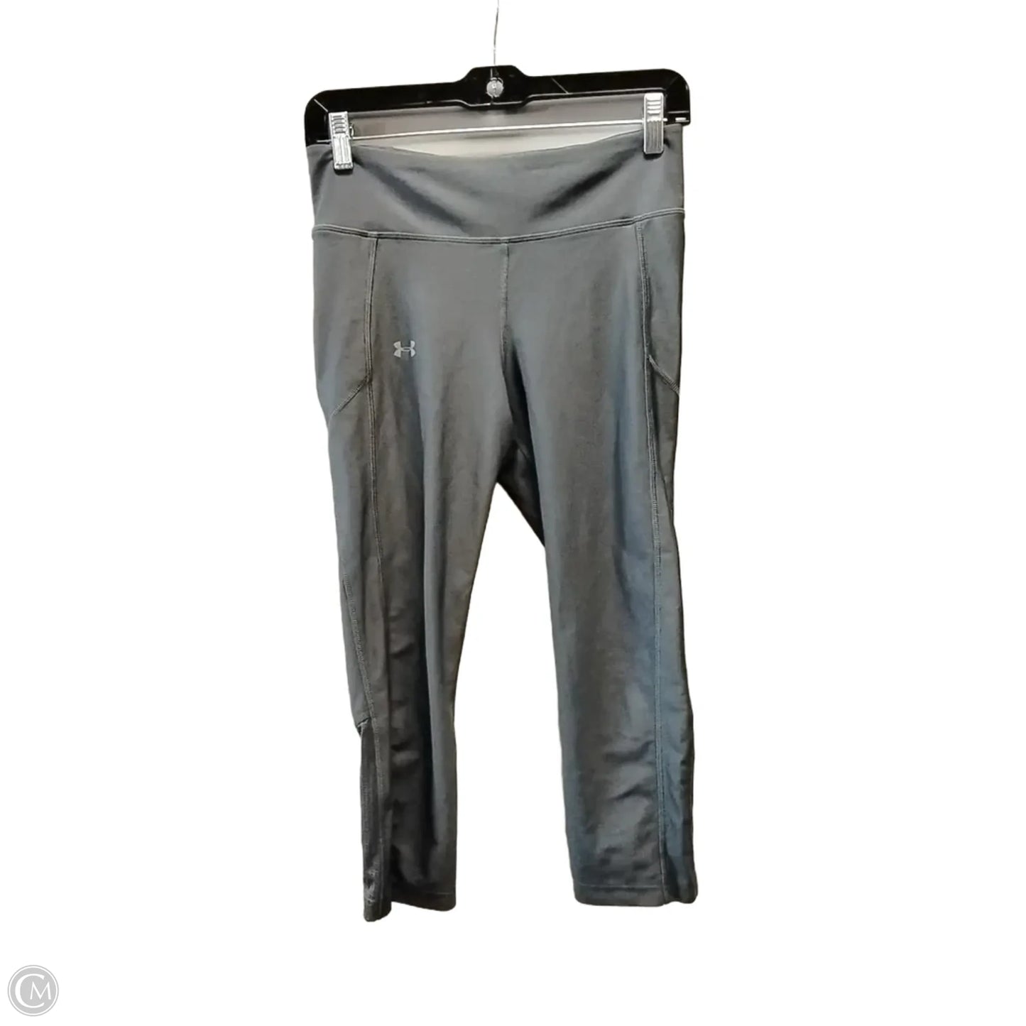 Athletic Leggings By Under Armour In Grey, Size: M